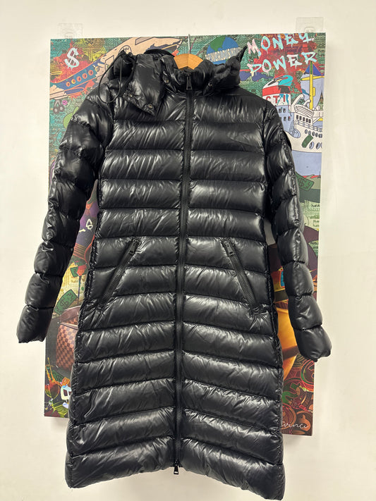 Moncler Females Long Coat Black Used 1 (Small) N/A