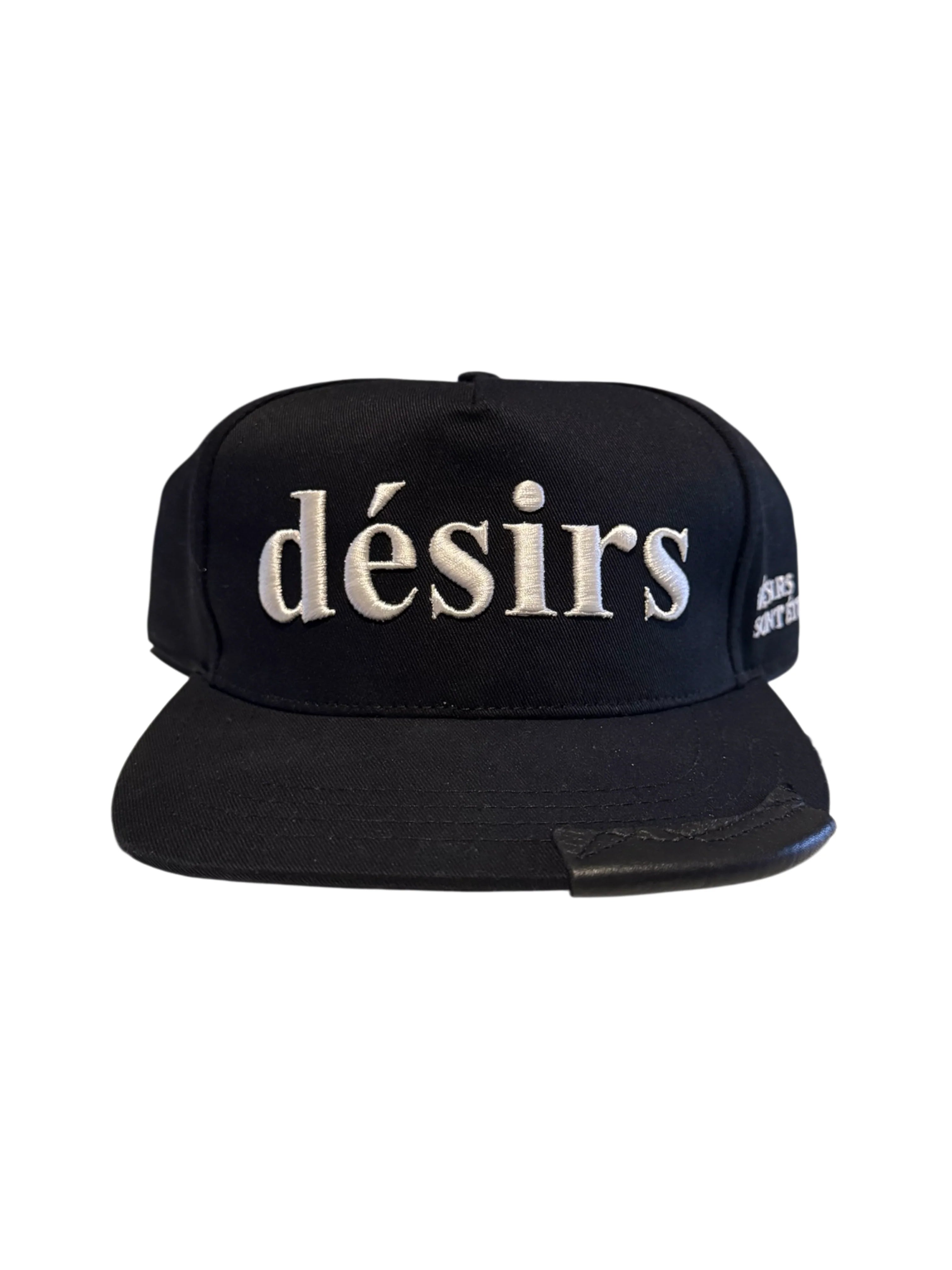 Matiere de Desirs Leather Patch Logo Black Hat