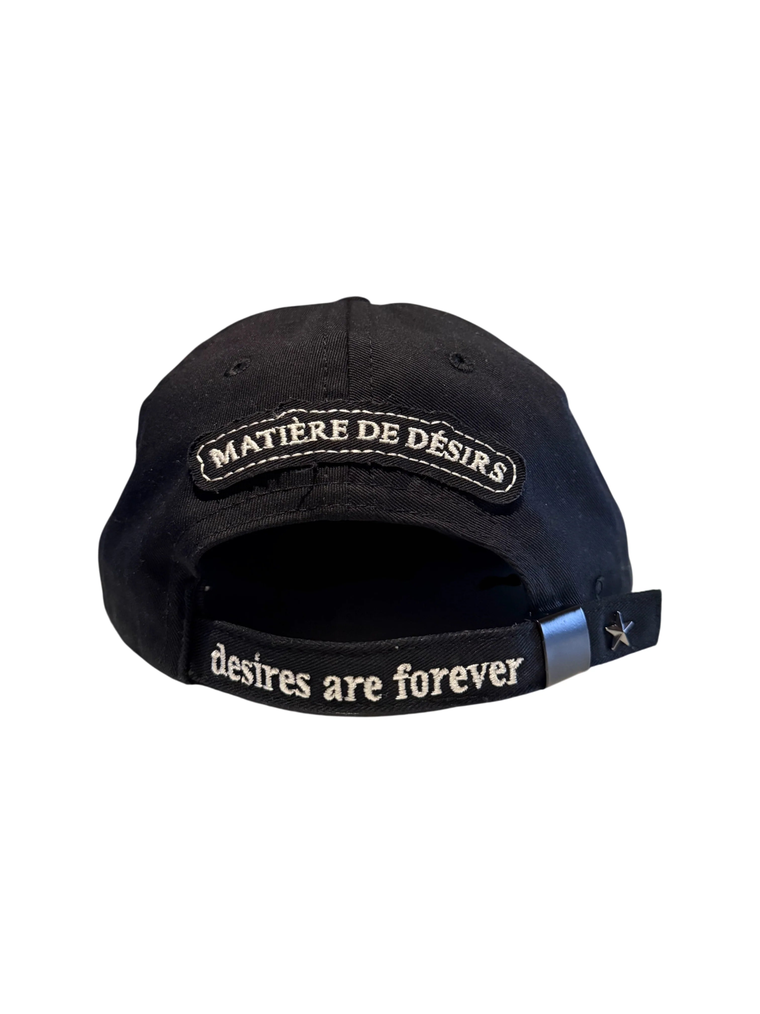 Matiere de Desirs Leather Patch Logo Black Hat