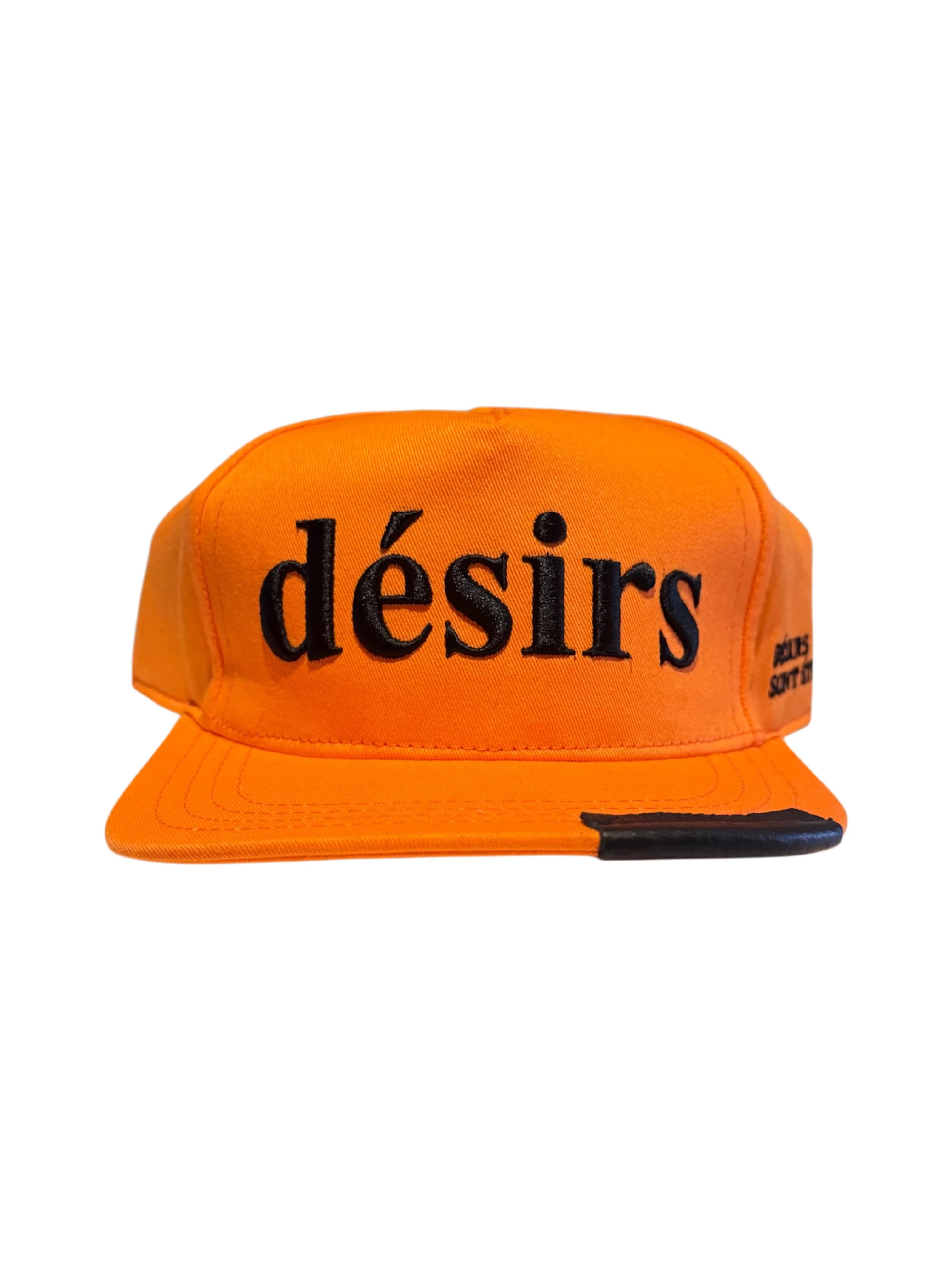Matiere de Desirs Leather Patch Logo Orange Hat