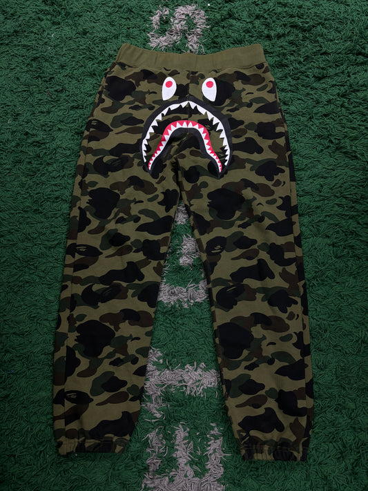 BAPE Shark Sweats Camo New XL With Tags