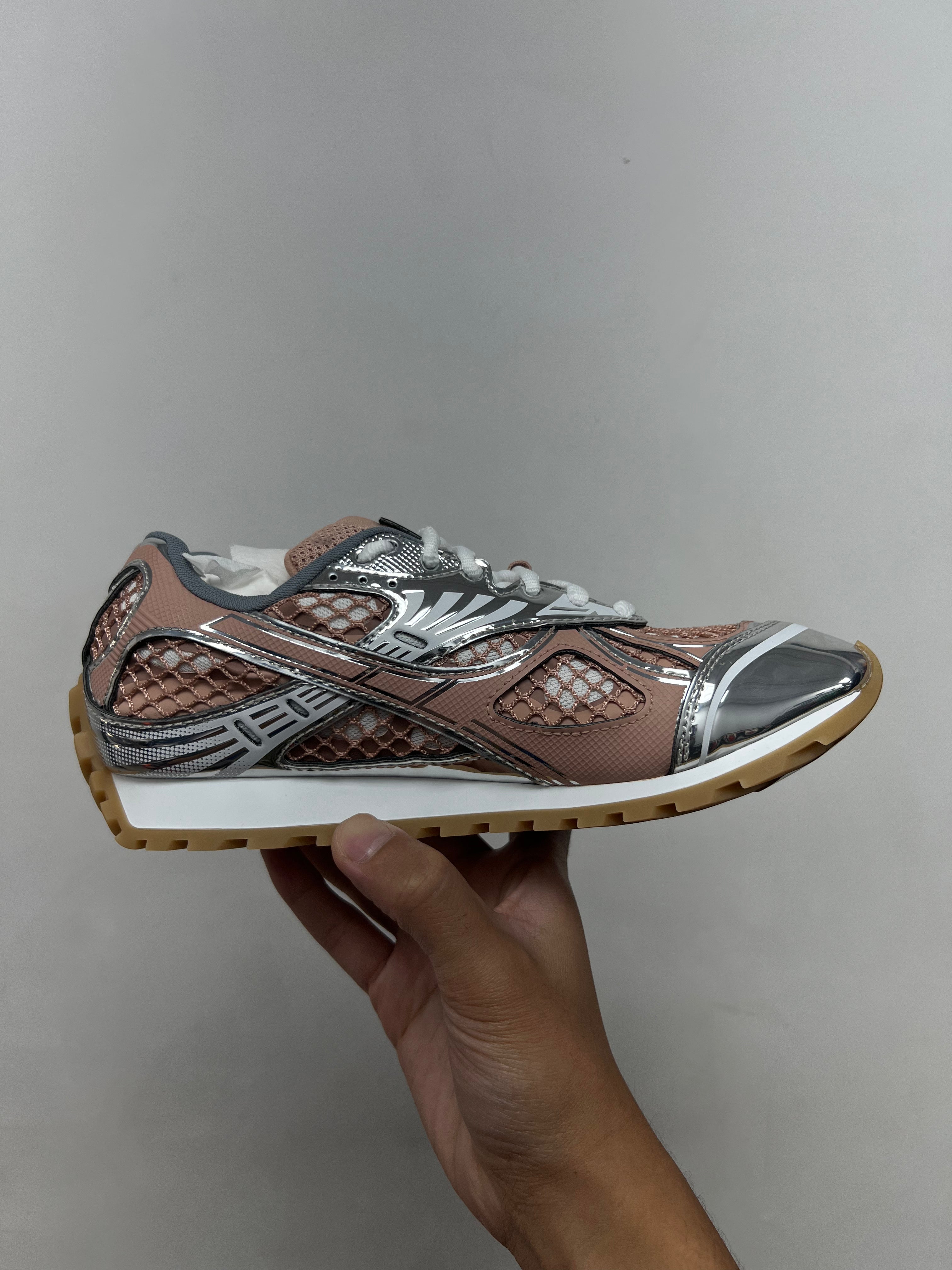 Bottega Veneta Terra & Silver Orbits Sneakers