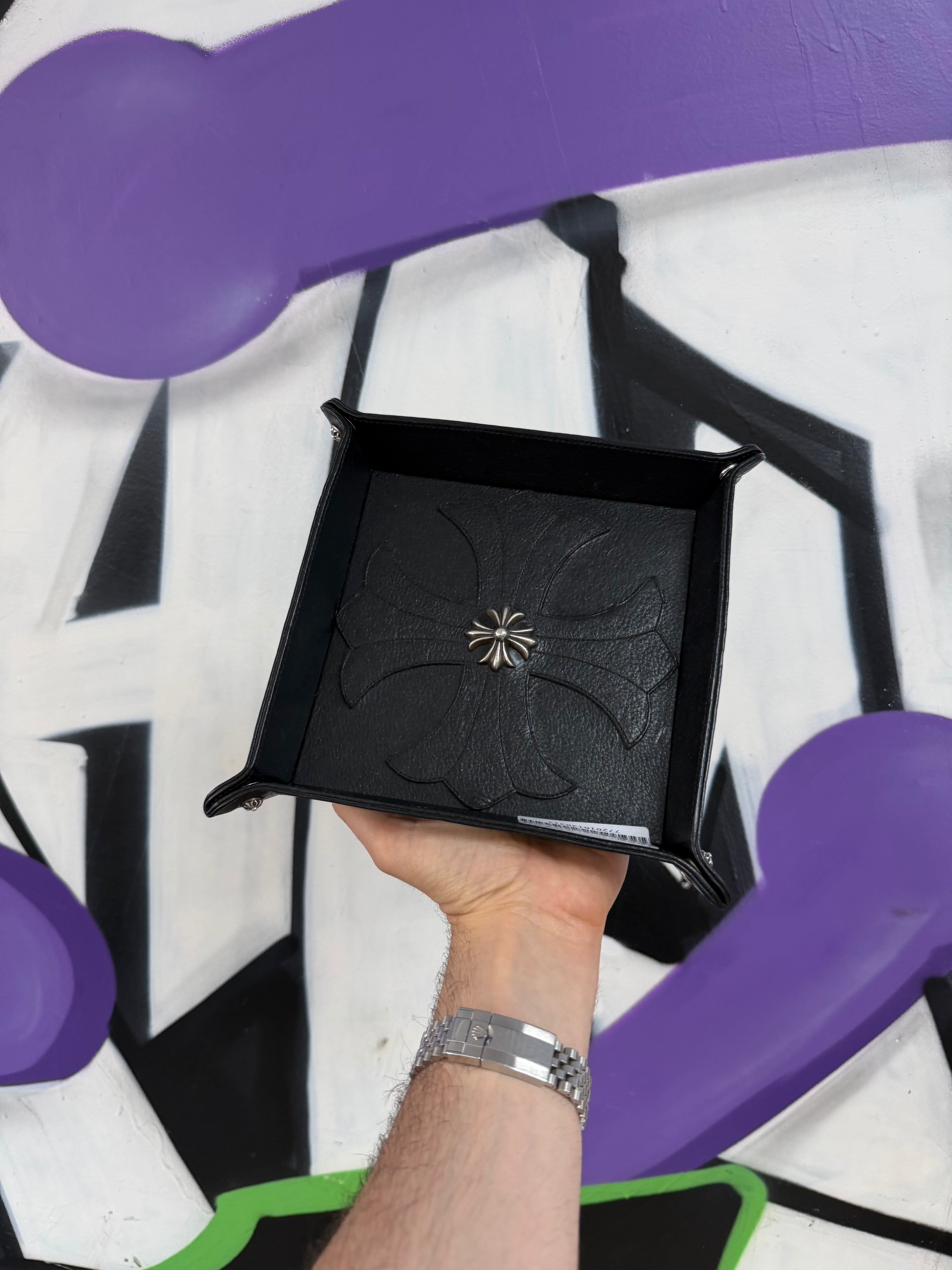 Chrome Hearts Black Leather Plus Display Tray Accessories