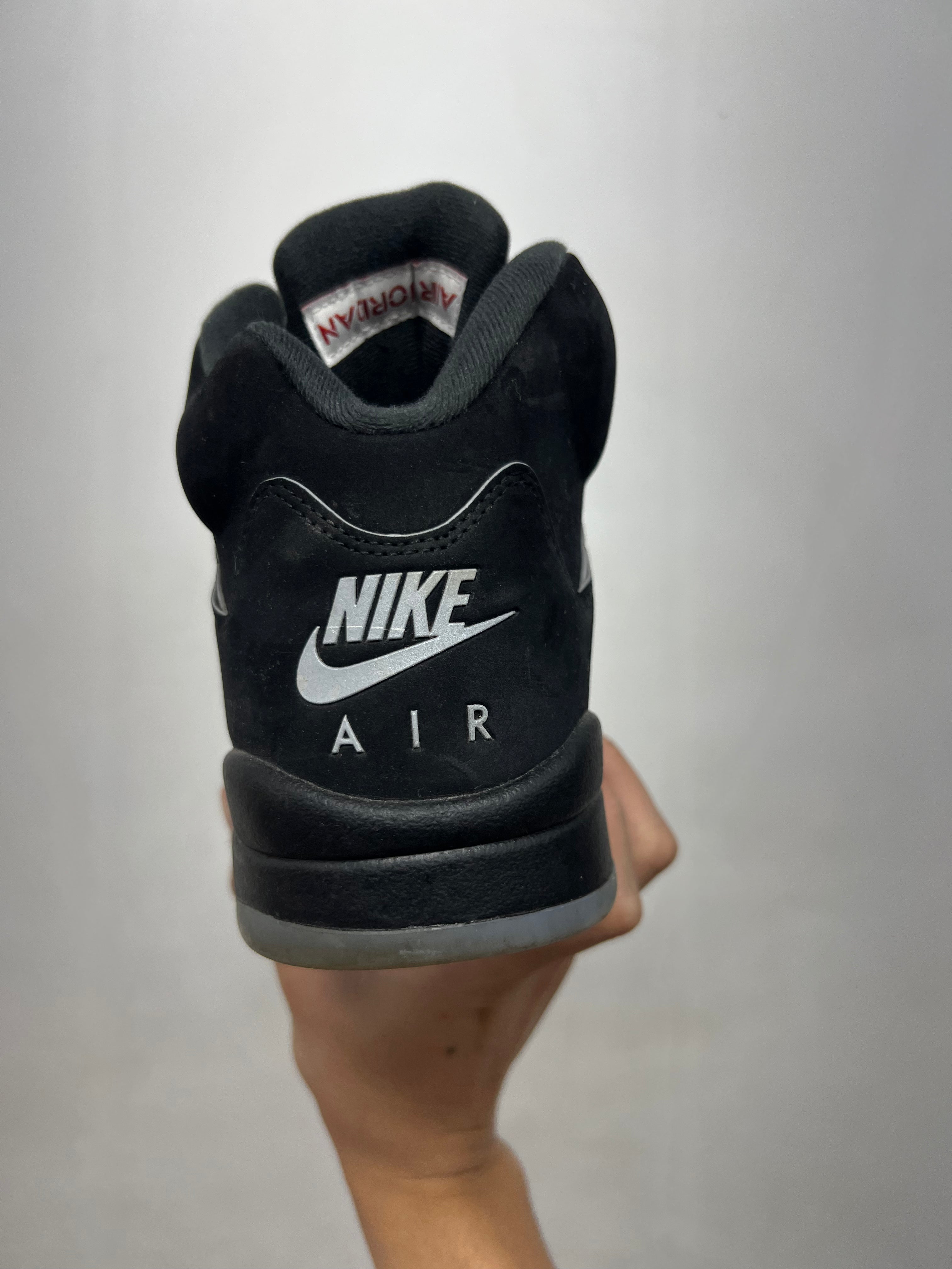 Jordan 5 Black Metallic Sneakers