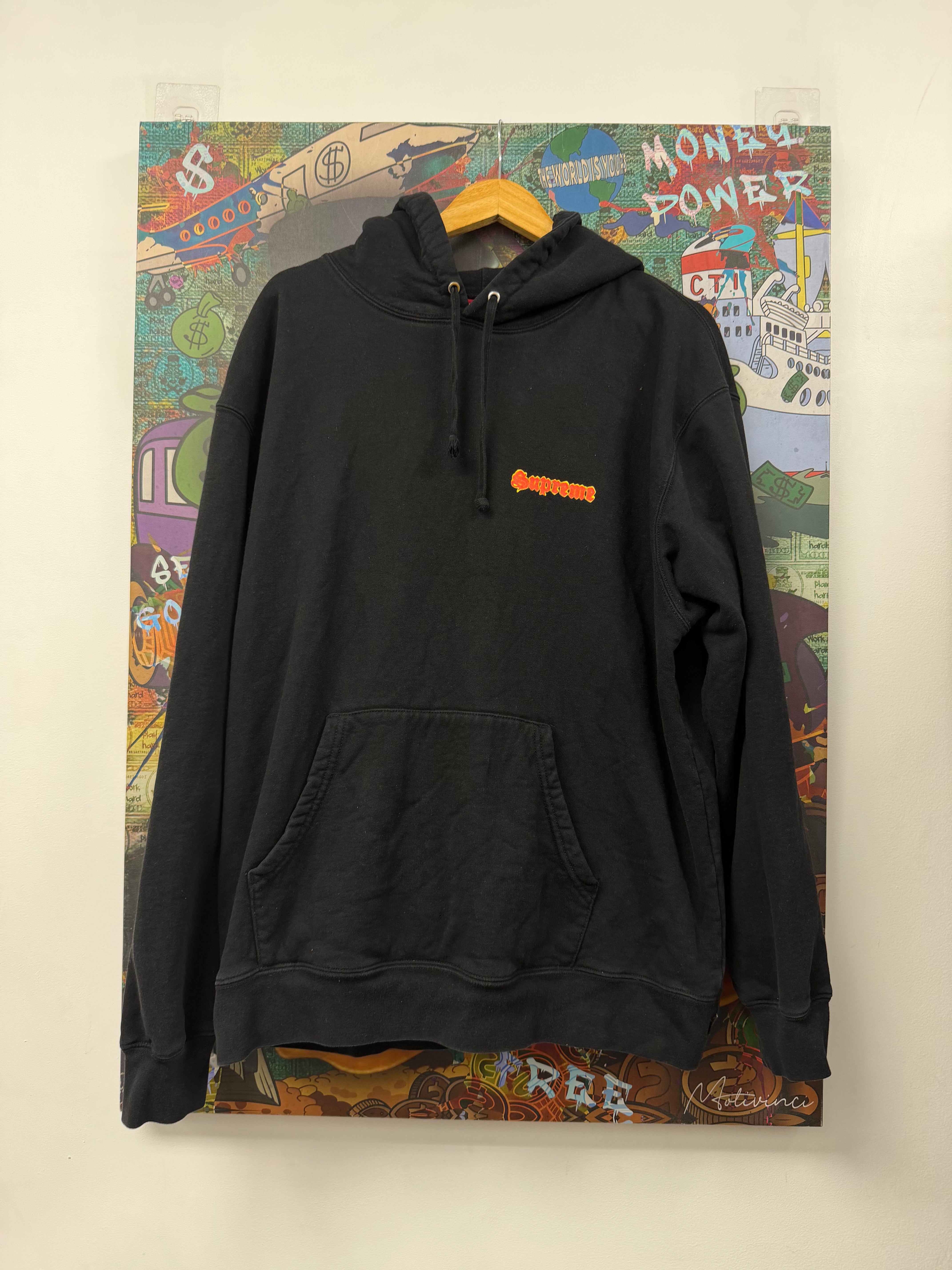 Supreme Black Te Amo Hoodie