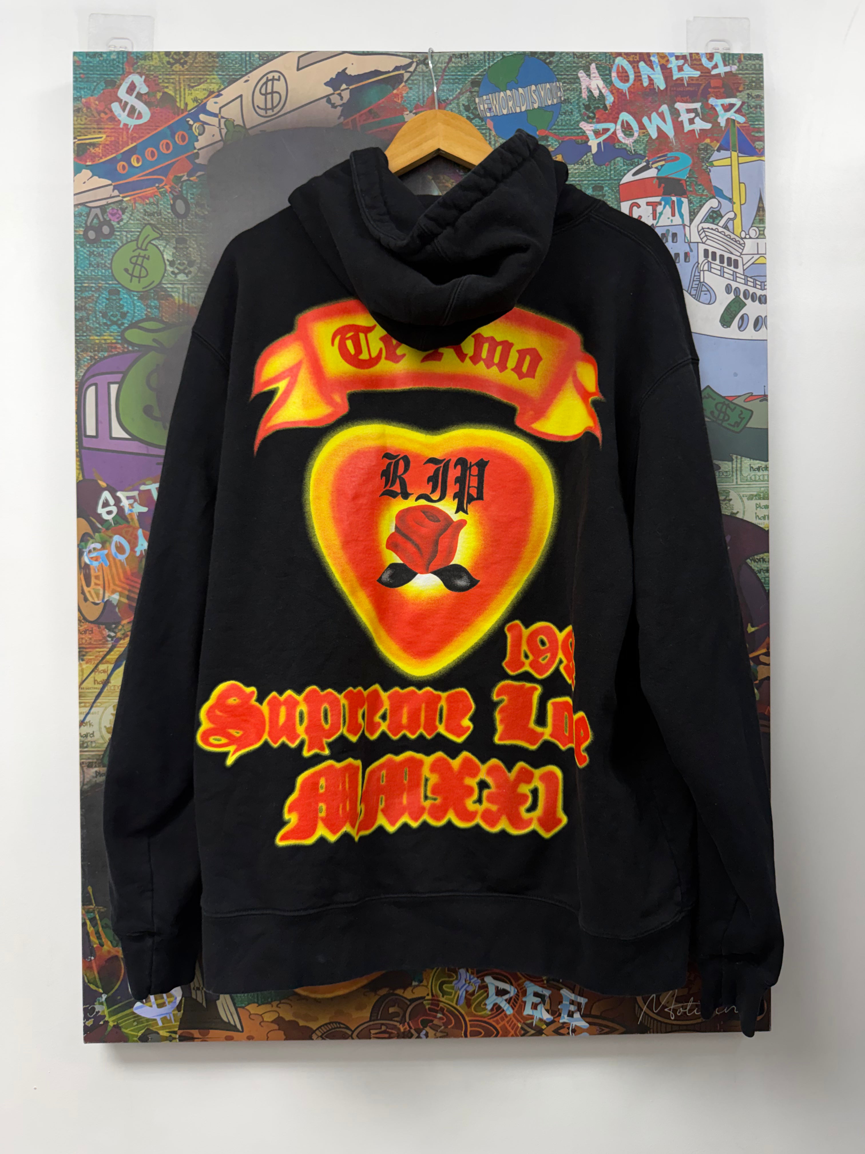 Supreme Black Te Amo Hoodie