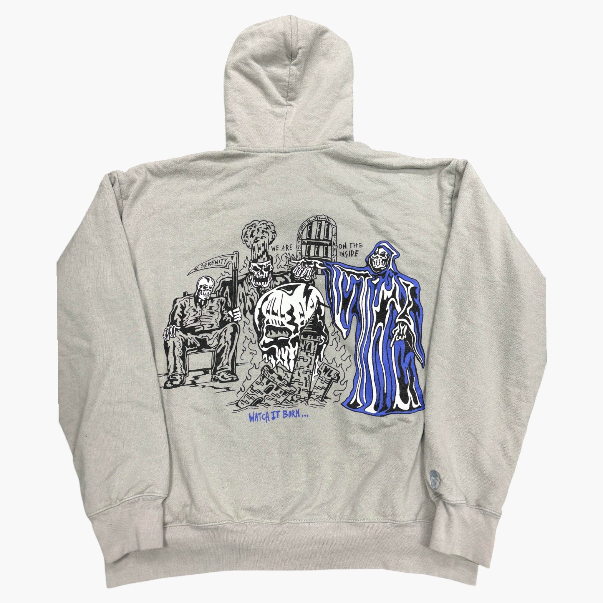 Warren Lotas Grey & Blue Zip Up