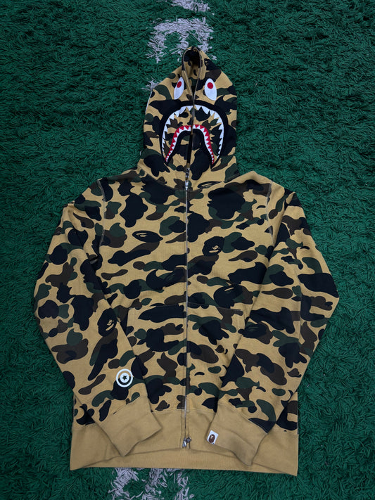 BAPE Zip Up Yellow Camo size:Large Used