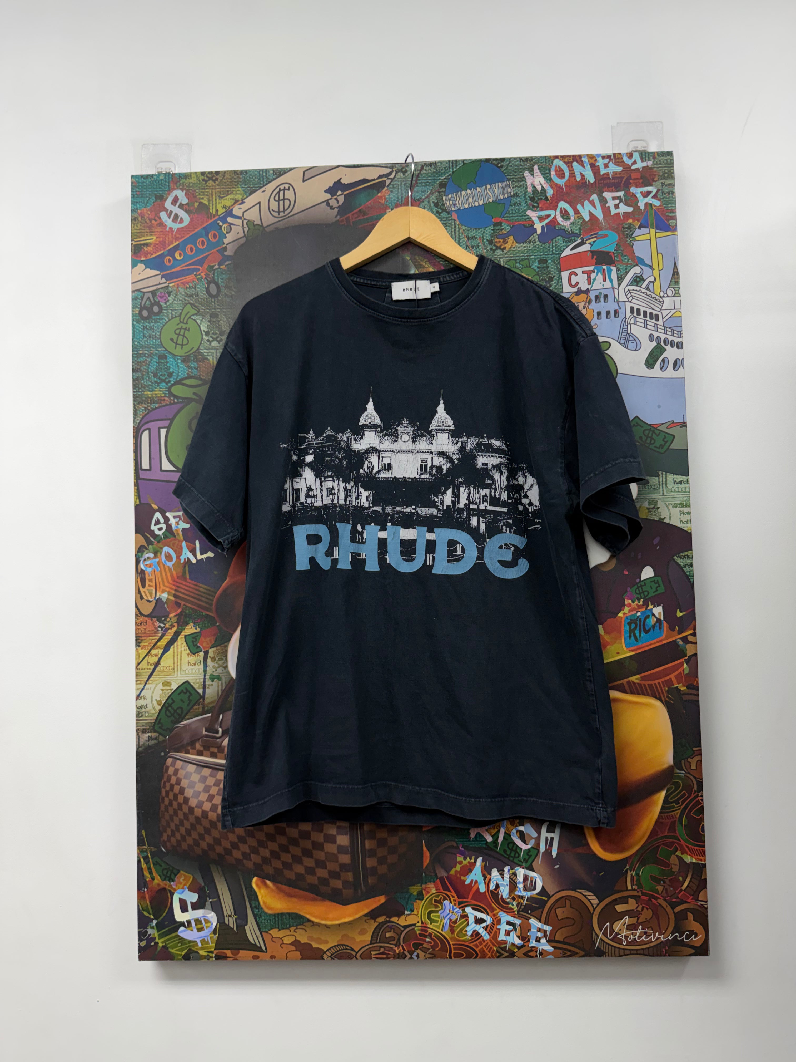 Rhude Navy White Baby Blue Tee