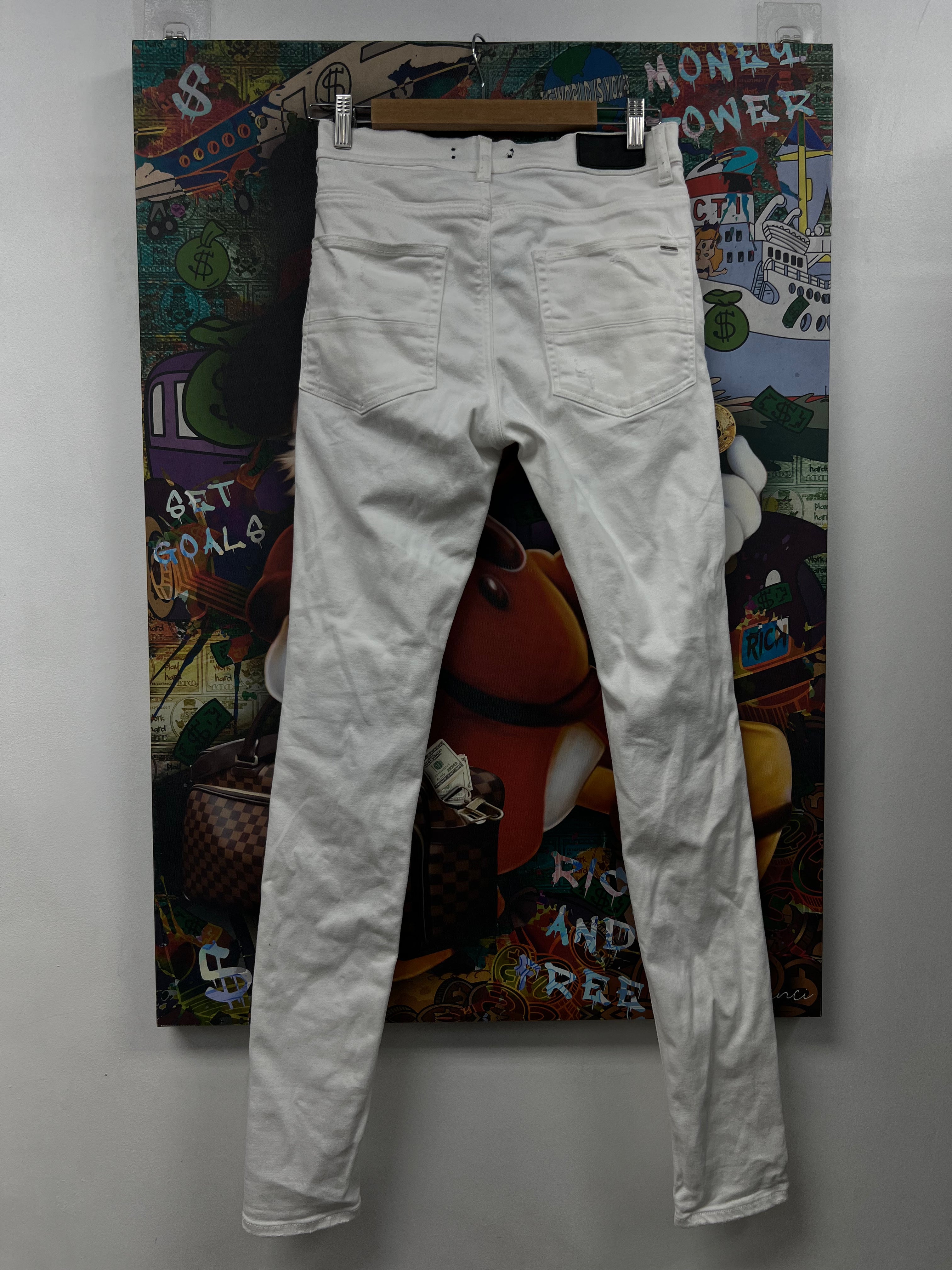 Amiri MX1 White White Jeans