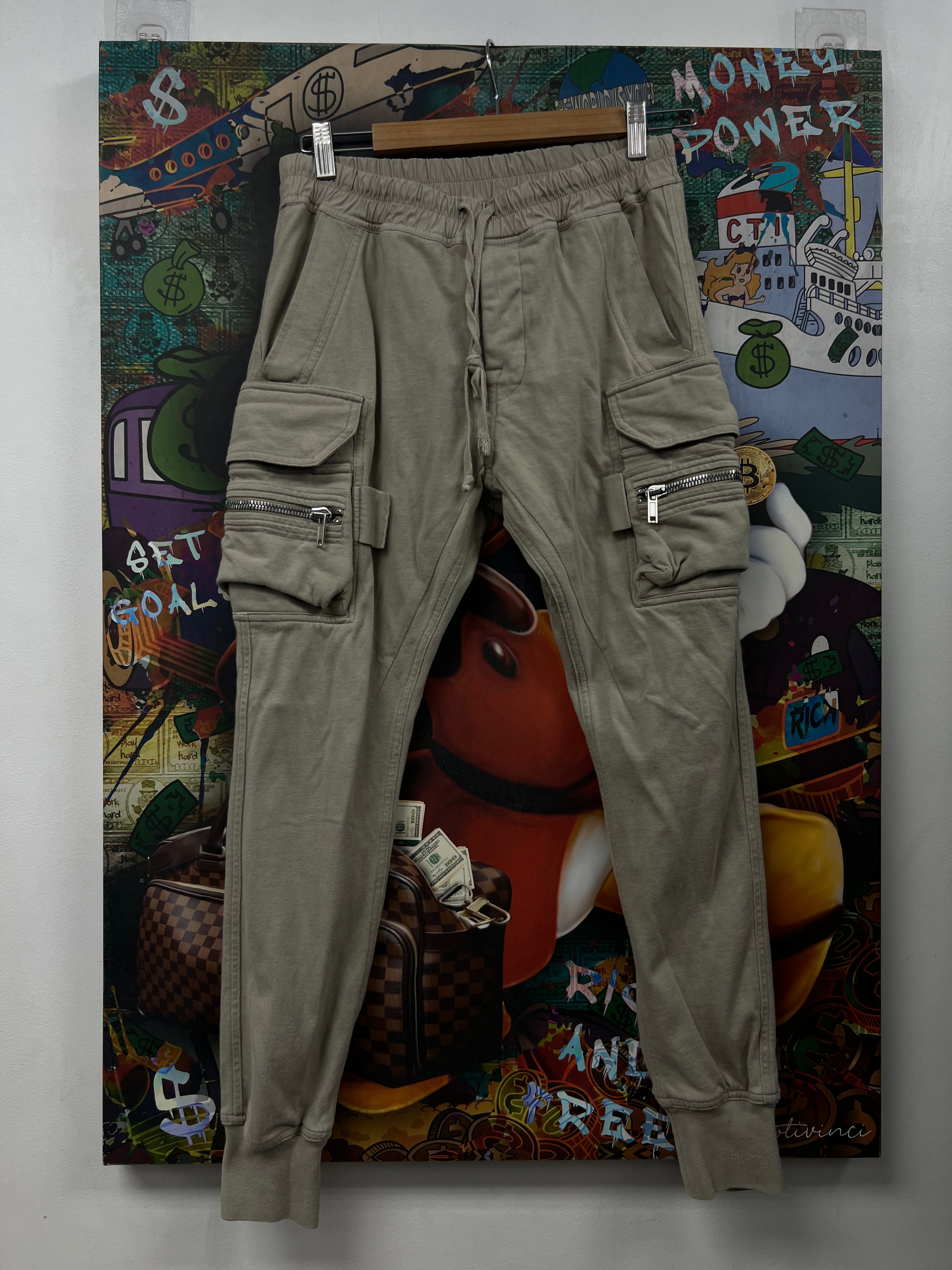 Rick Owens Pearl Zipper Cargo Sweats