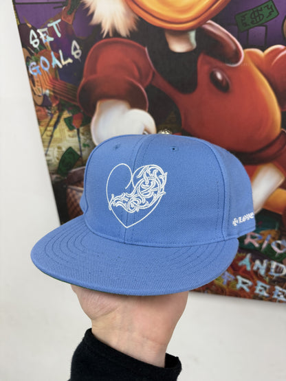 Chrome Hearts Blue Wool Fitted New 7 3/8 With Tags
