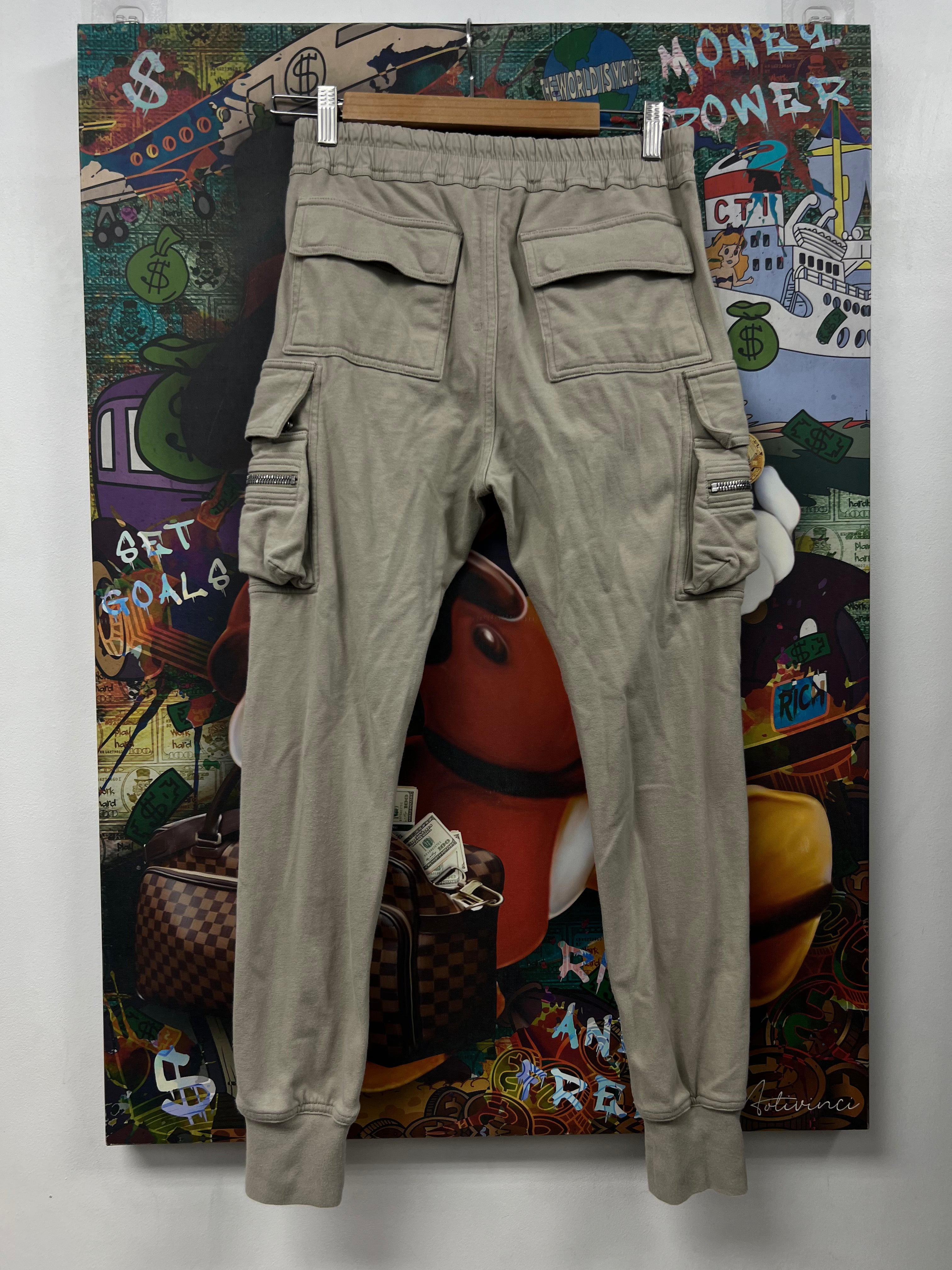 Rick Owens Pearl Zipper Cargo Sweats