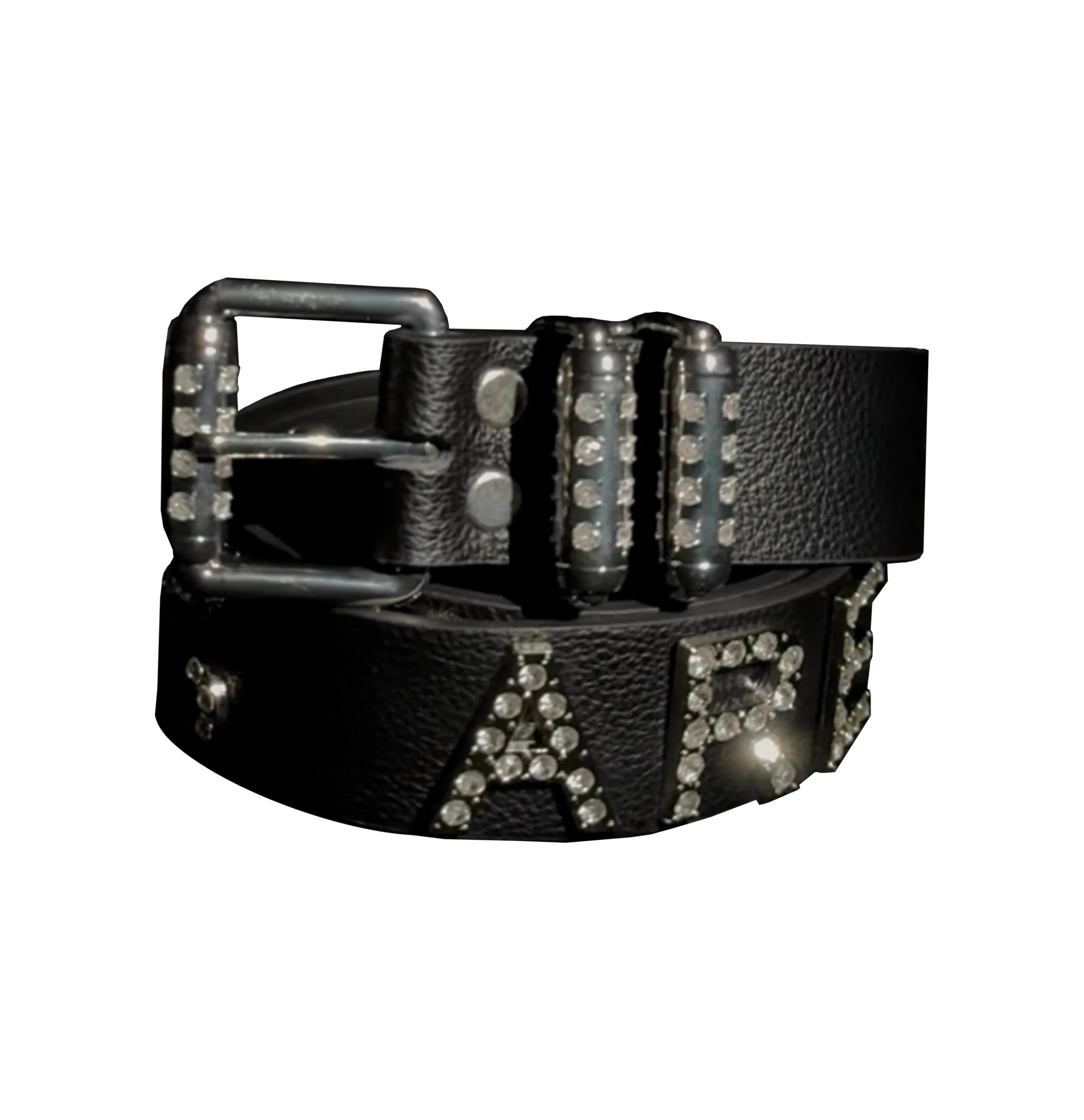 Matiere de Desires "Rolling Stone" Leather Studded Belt