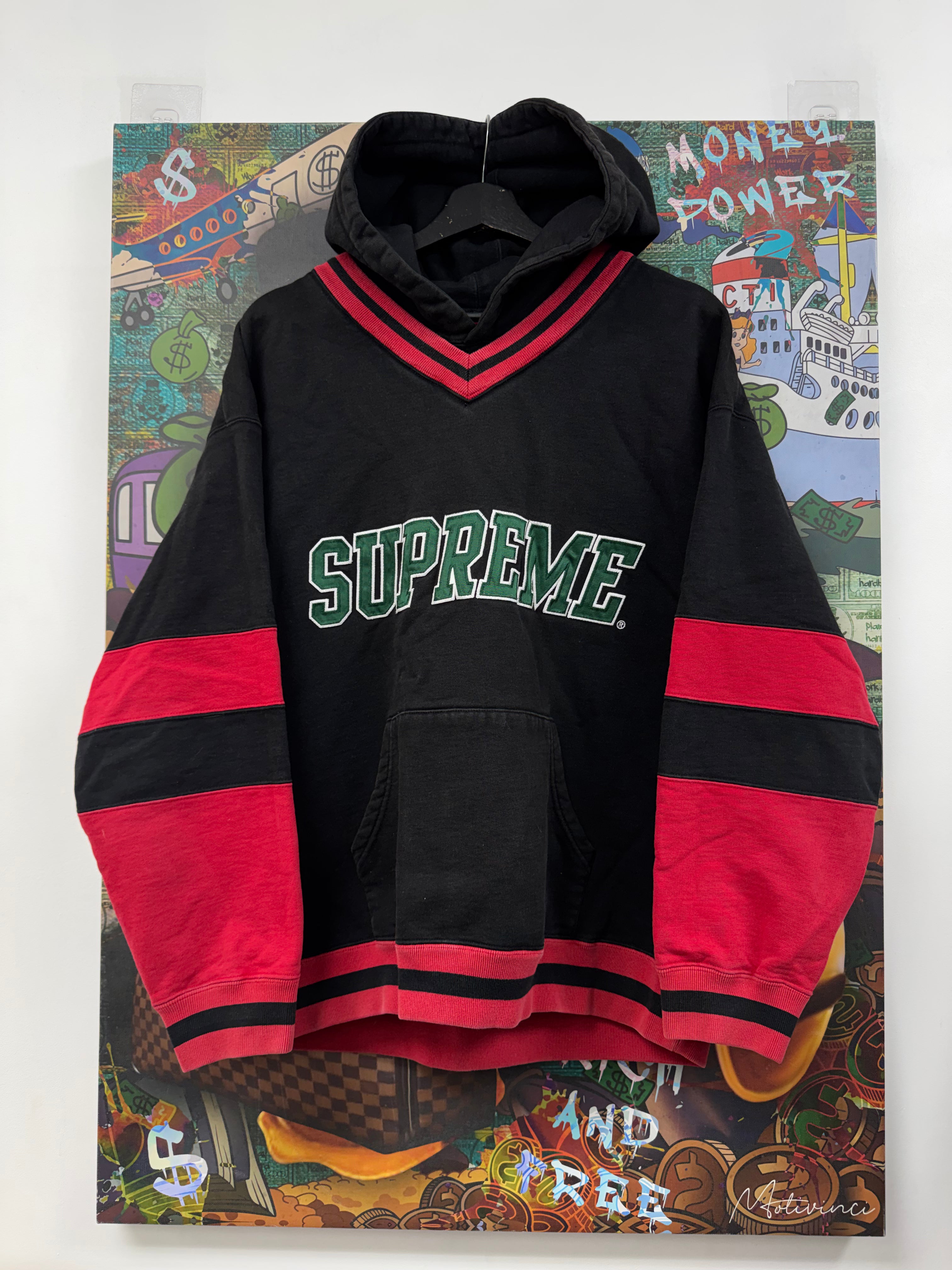 Supreme Black Red Green Hoodie