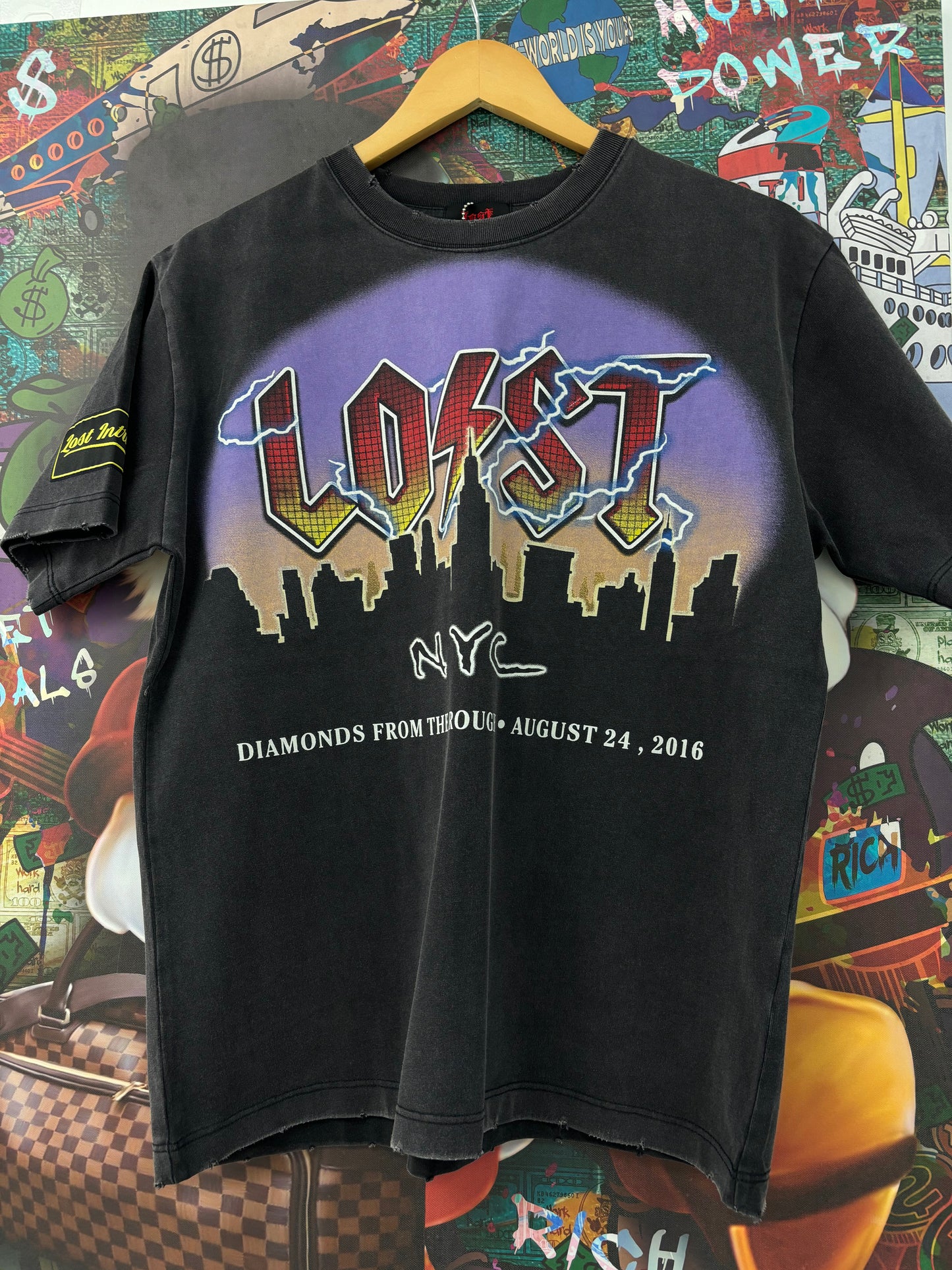 Lost Intricacy NYC Tee Black Purple