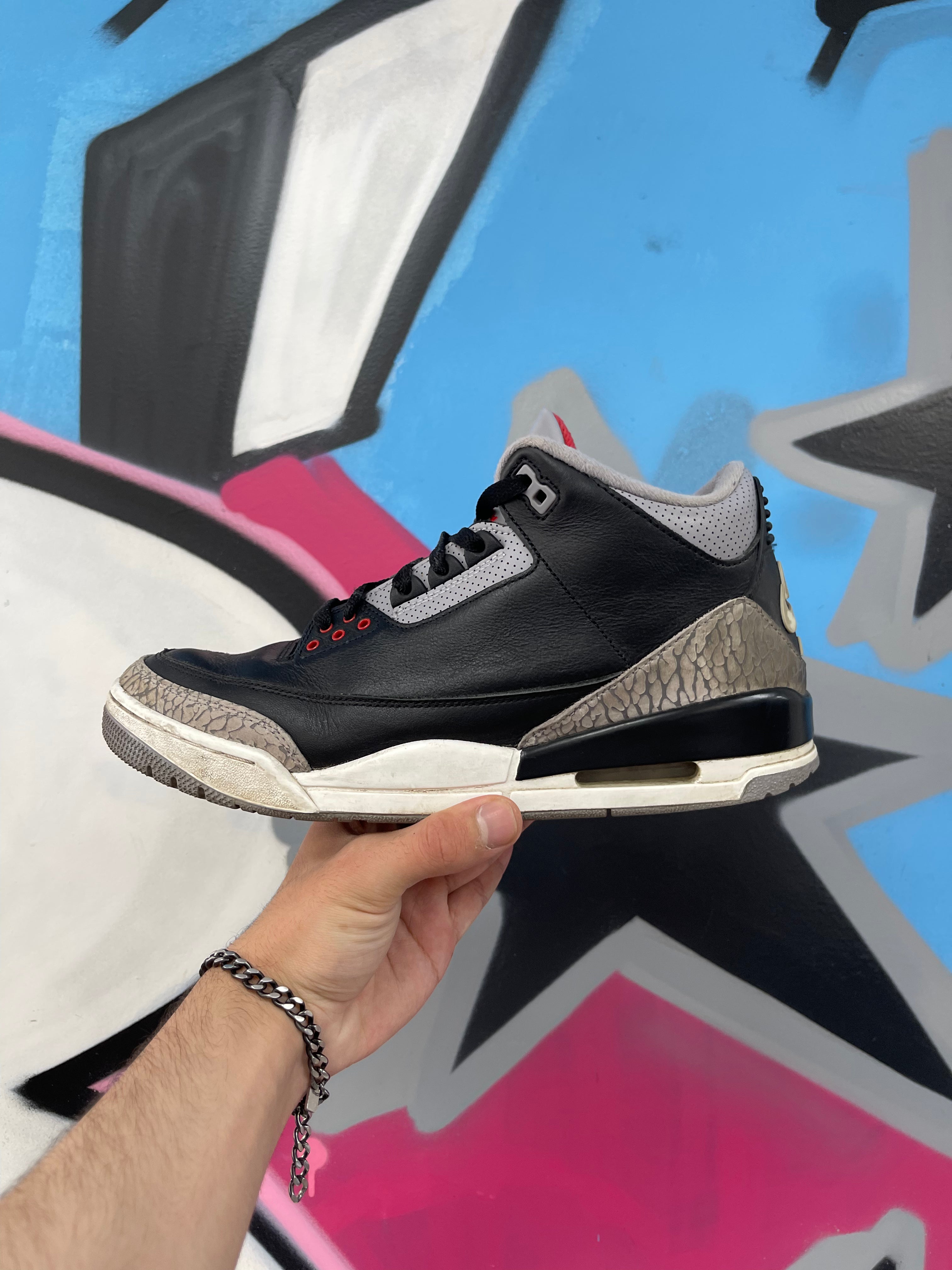 Jordan 3 Black Cement Sneakers