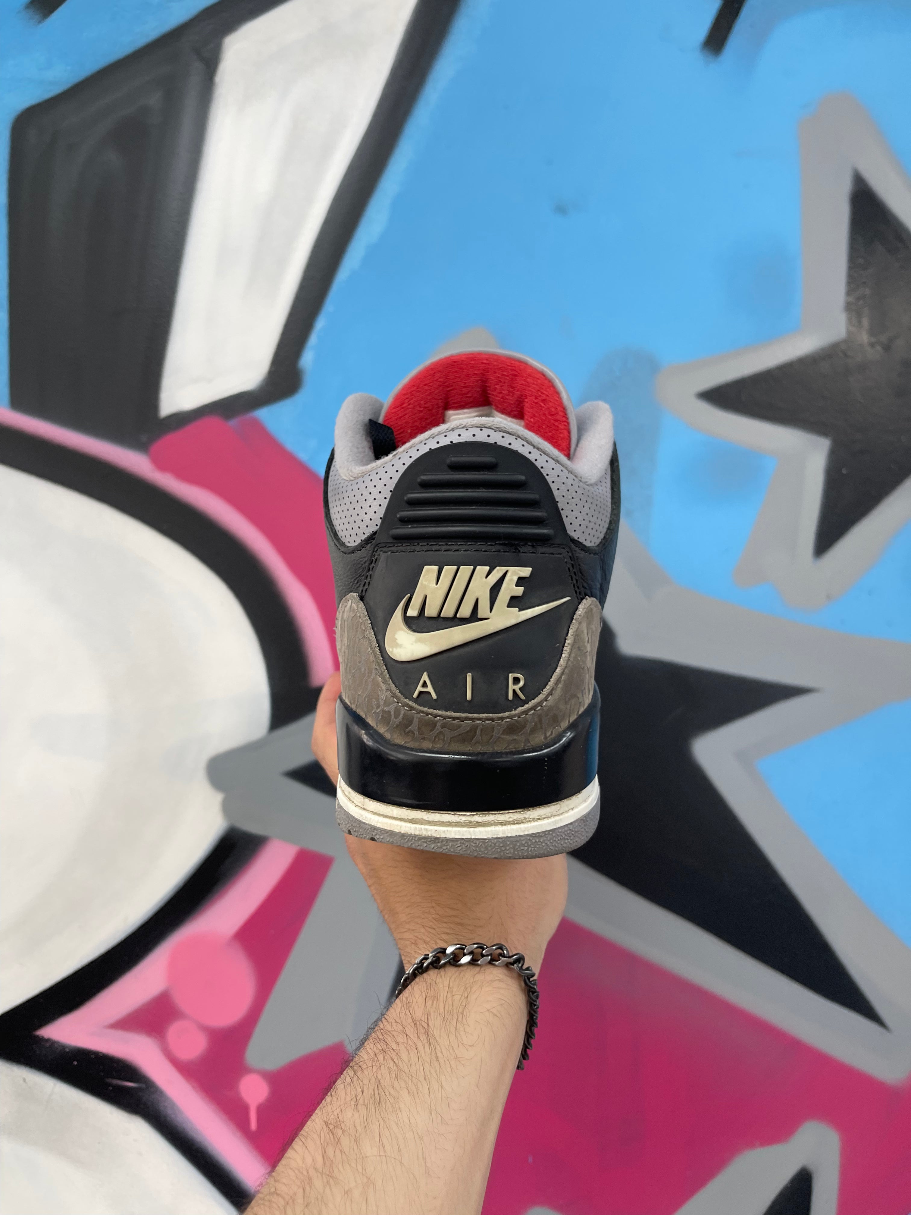 Jordan 3 Black Cement Sneakers