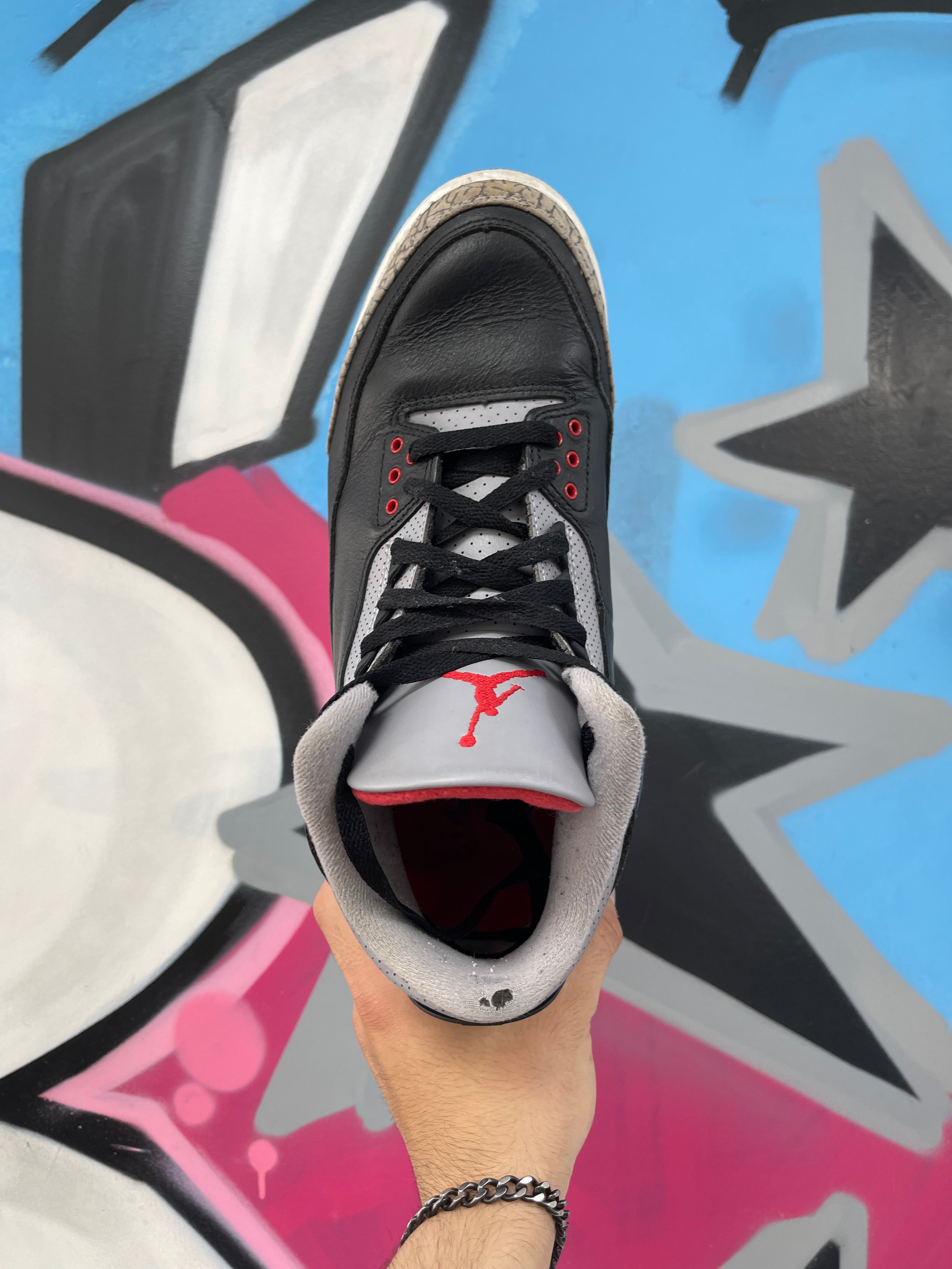 Jordan 3 Black Cement Sneakers