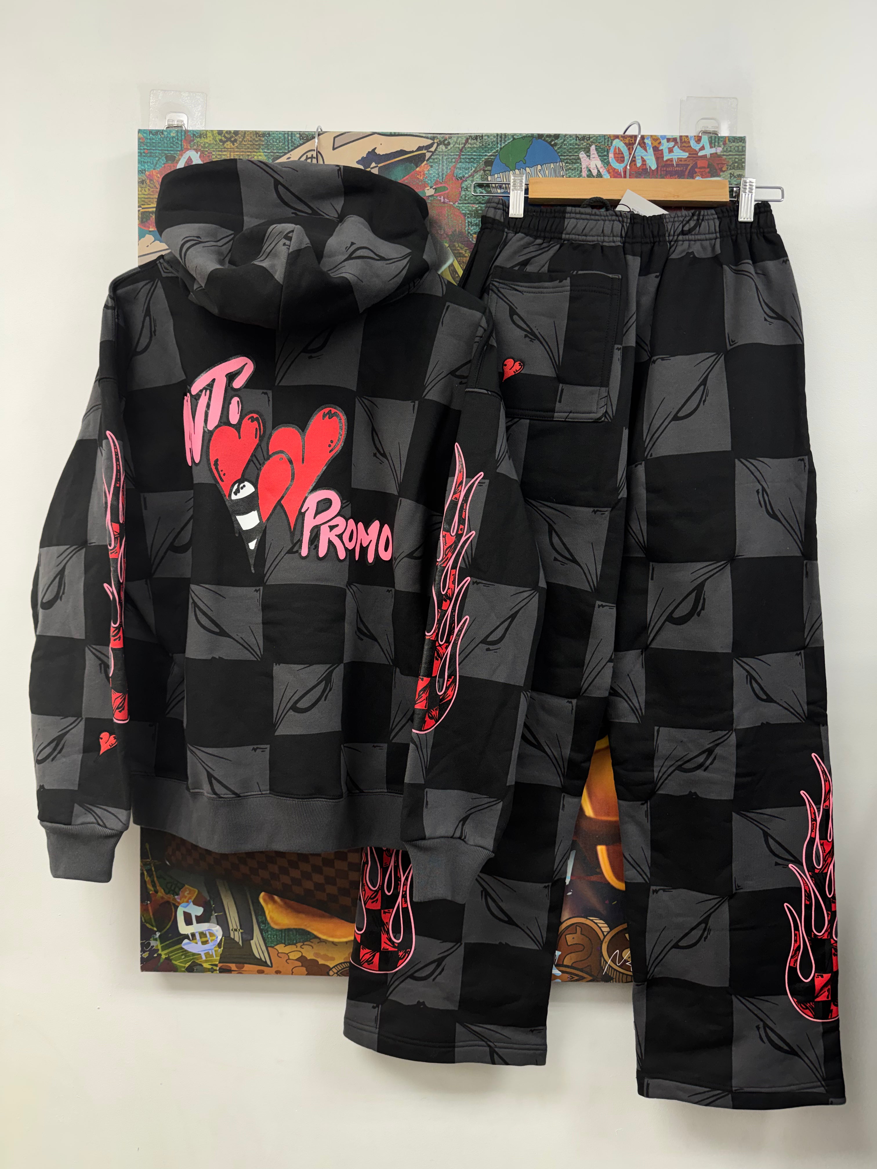 Matty Boy Anti Promo Black Flames Sweatsuit