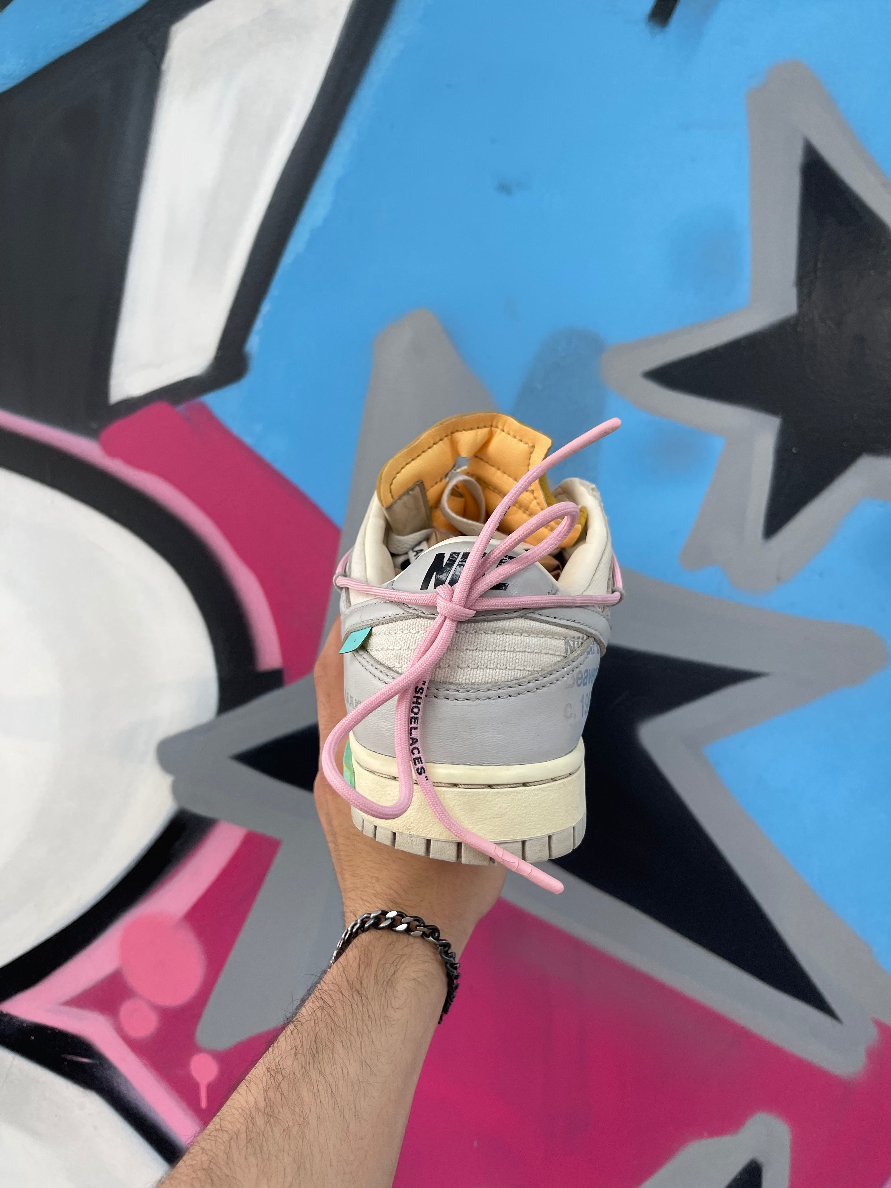 Nike Off White Dunk Low Lot 9 Used No Box