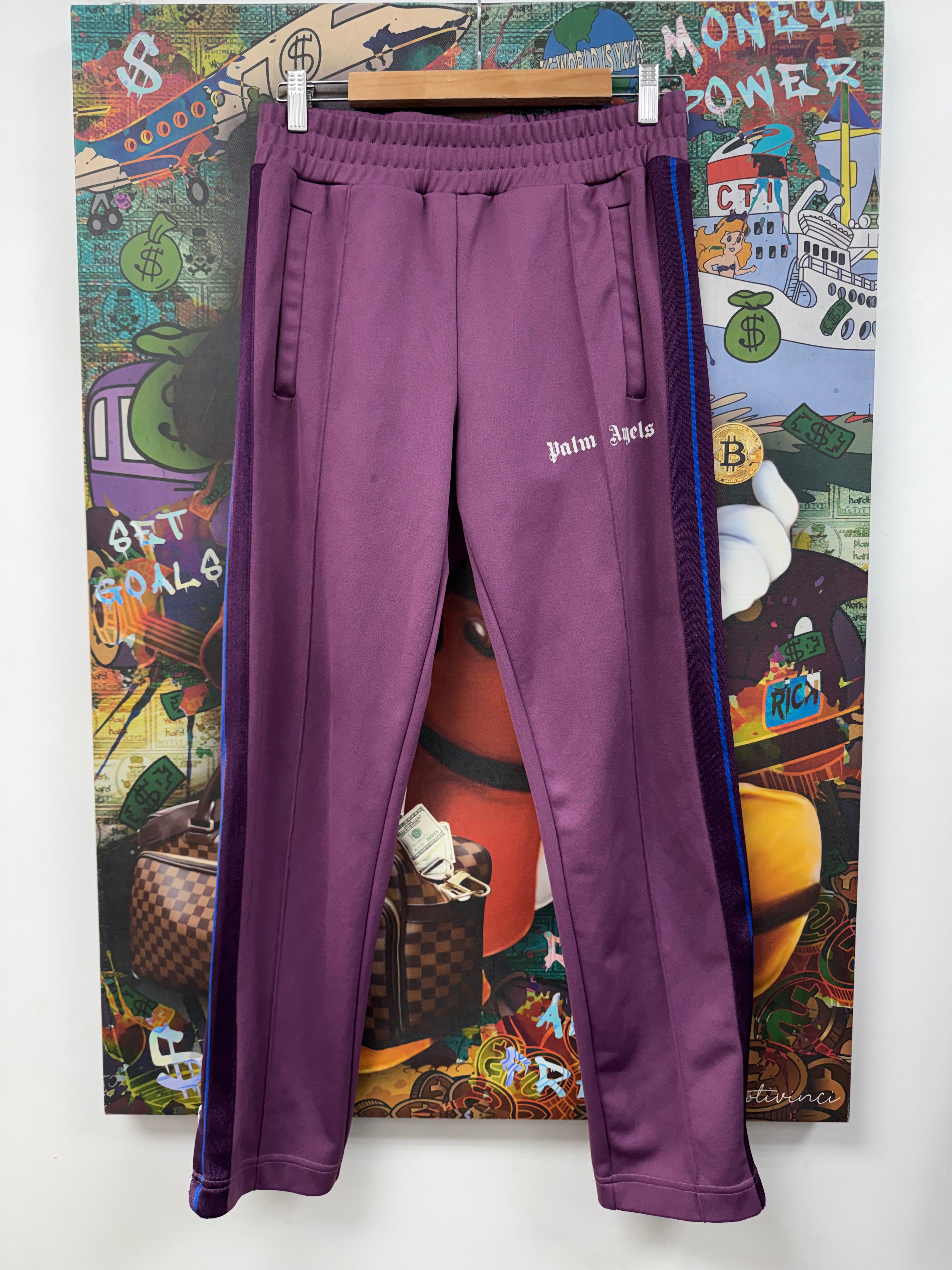 Palm Angels Purple Blue Track Pants