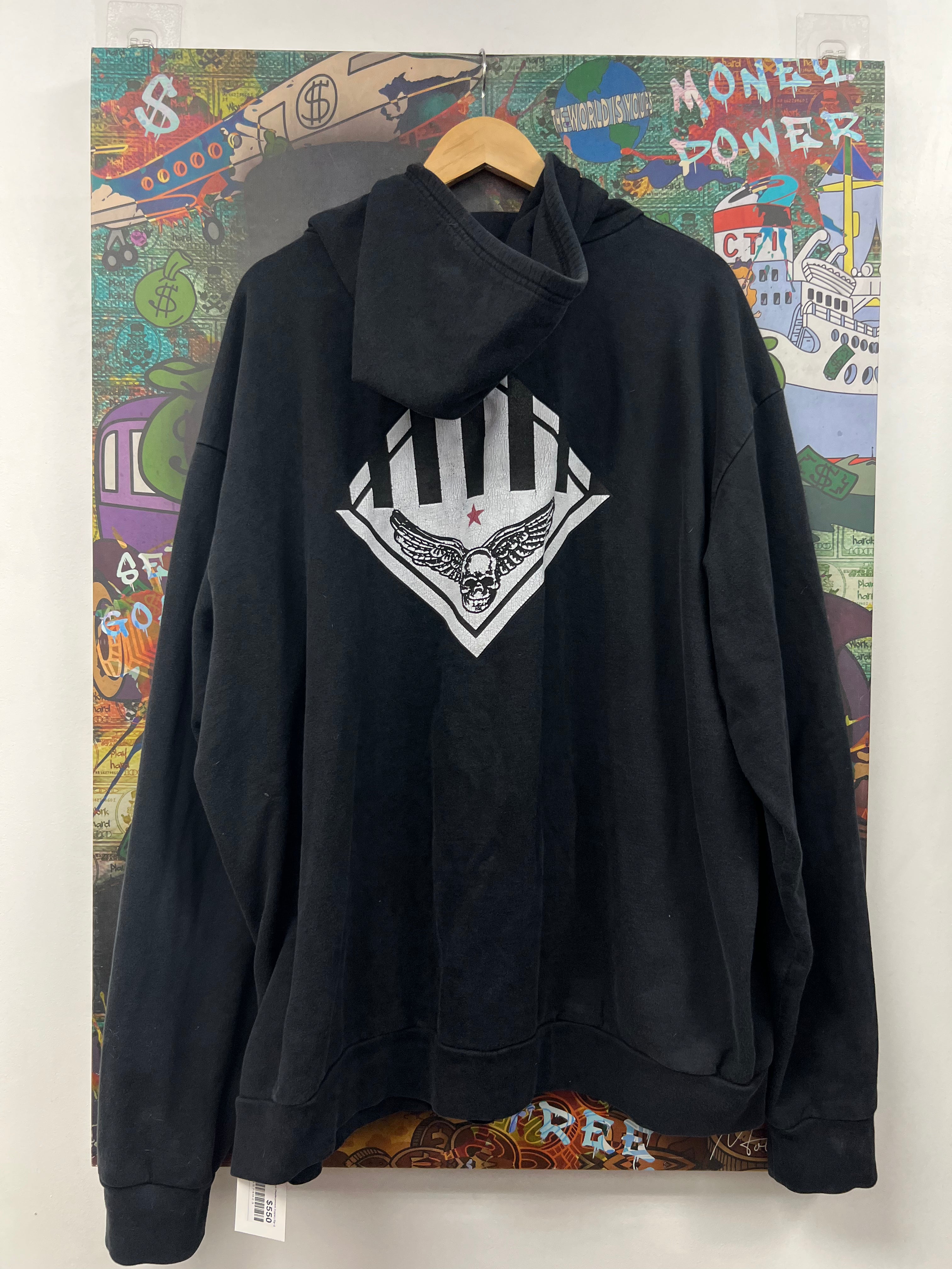 Chrome  Hearts Black Wings (Replacement Zipper) Zip Up