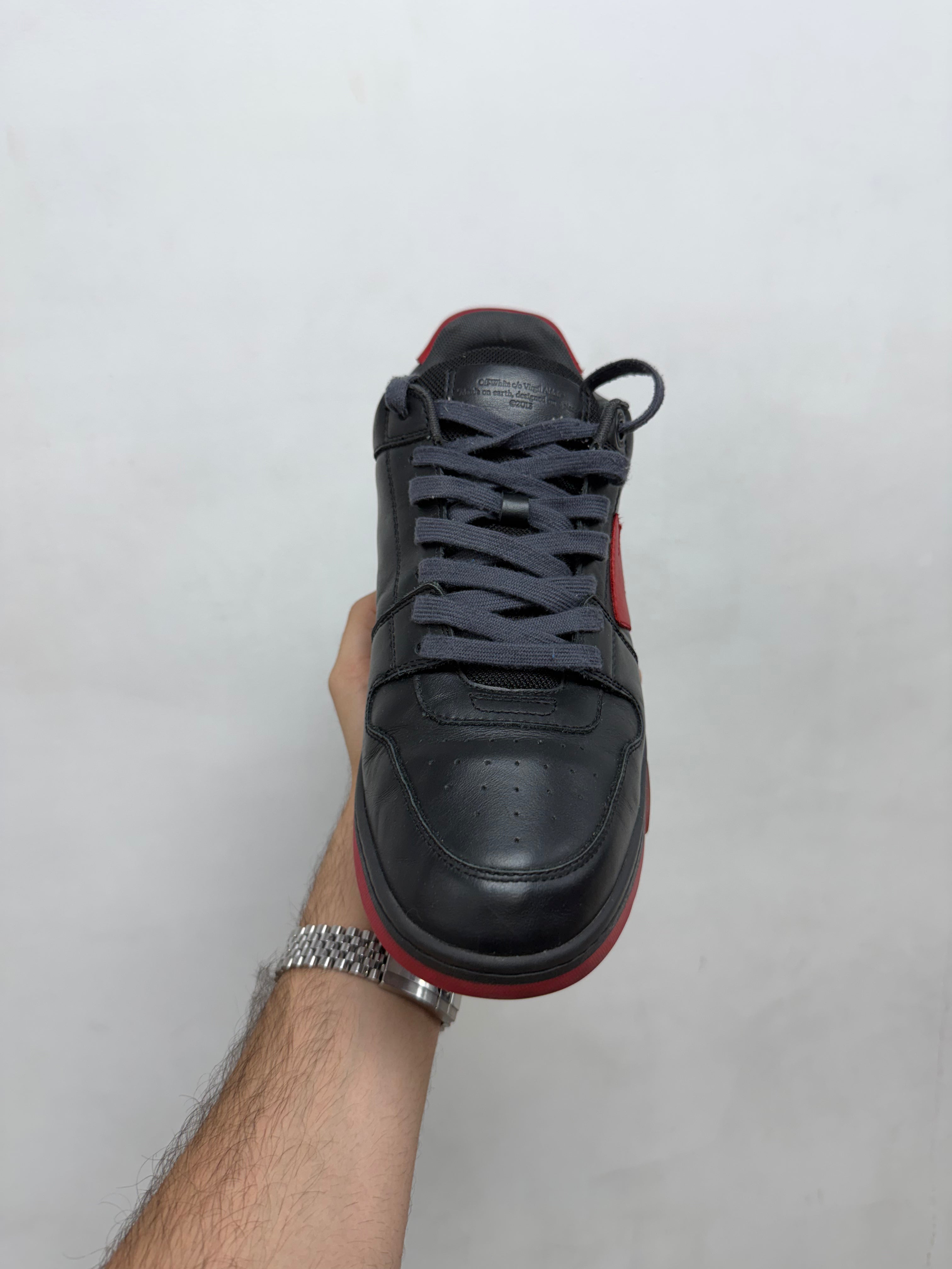 Off White Black Red Out Of Office Sneakers
