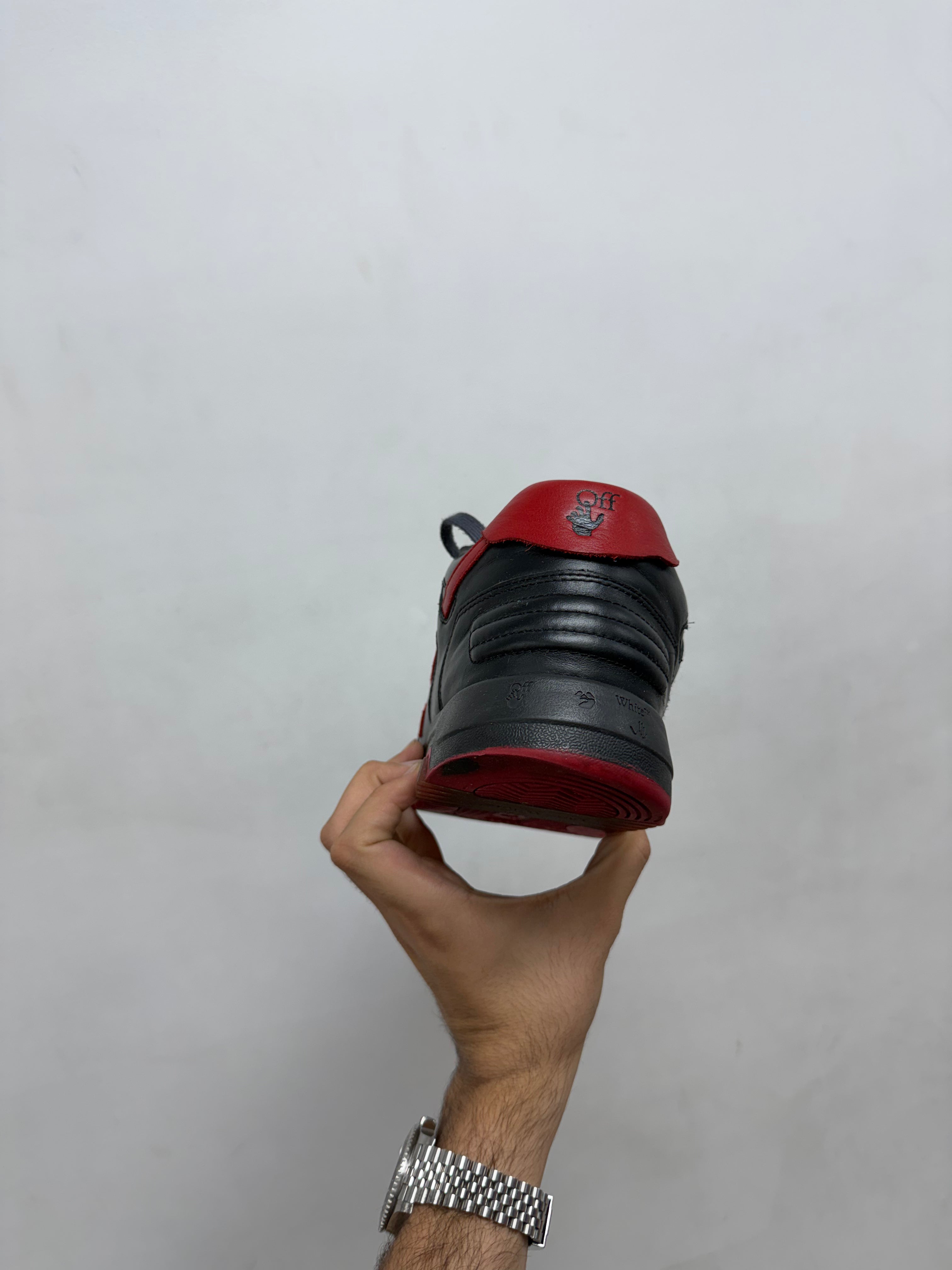 Off White Black Red Out Of Office Sneakers