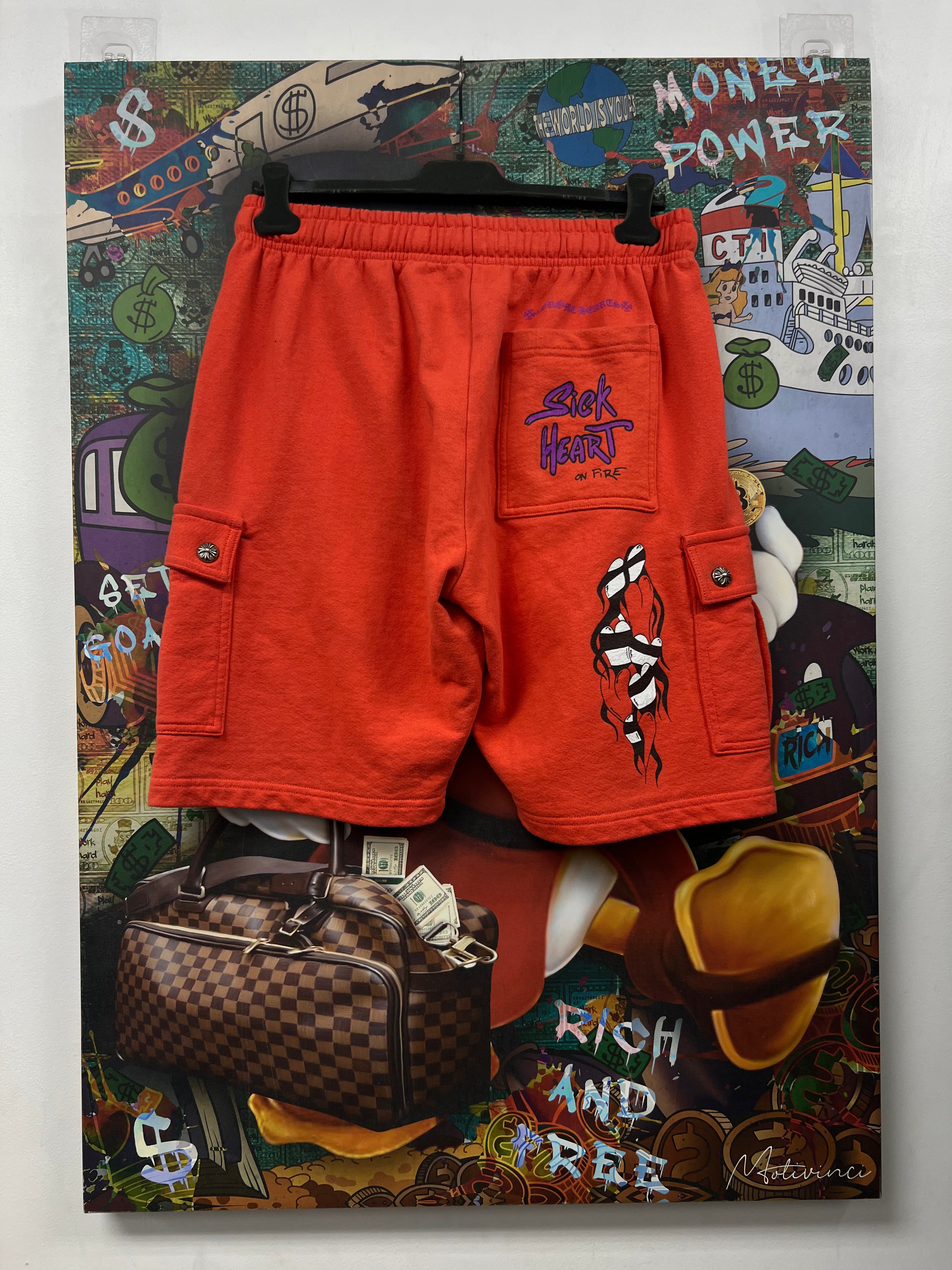 Chrome  Hearts Matty Boy Sick Heart Shorts