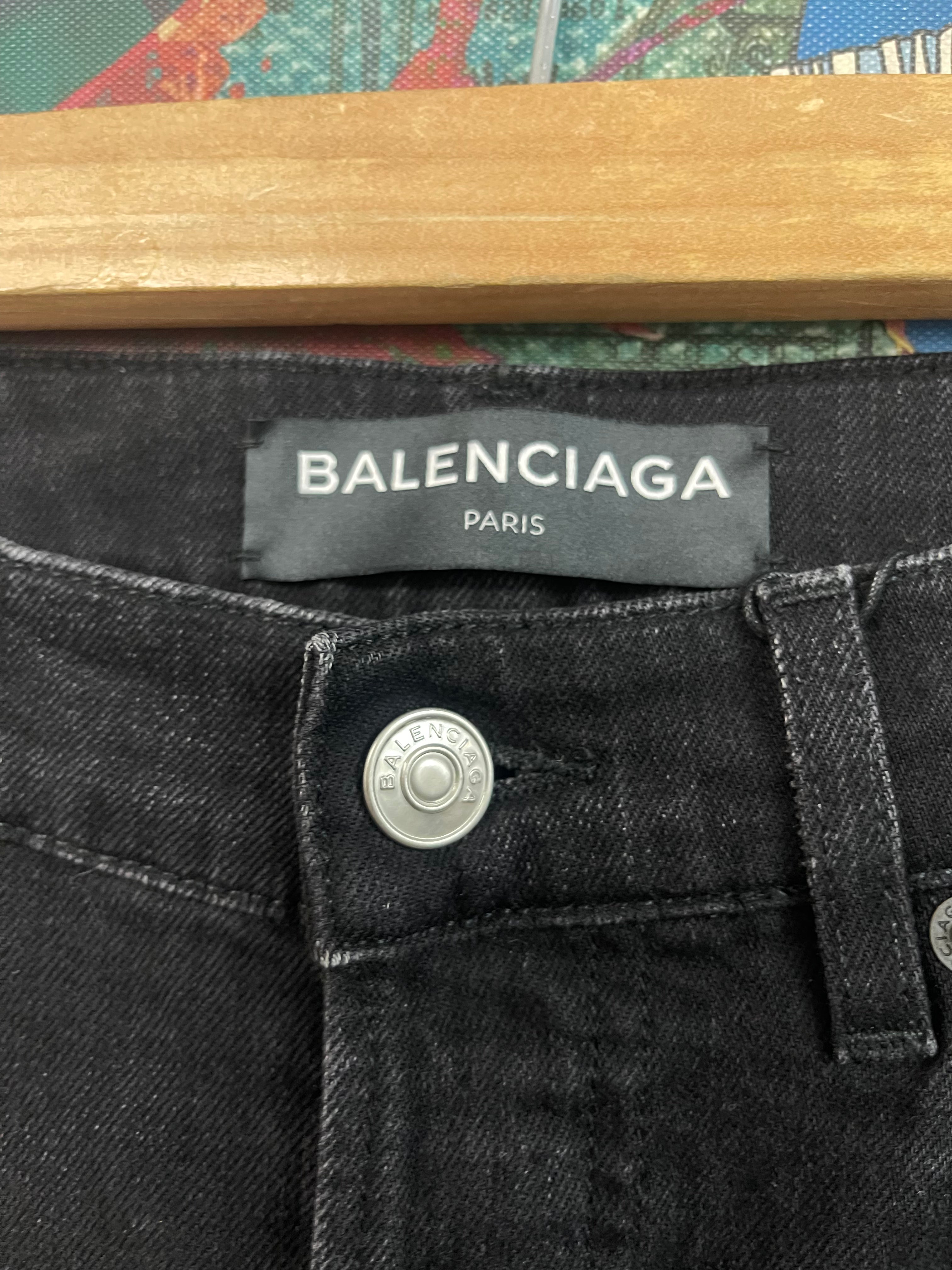 Balenciaga Black Plain Jeans