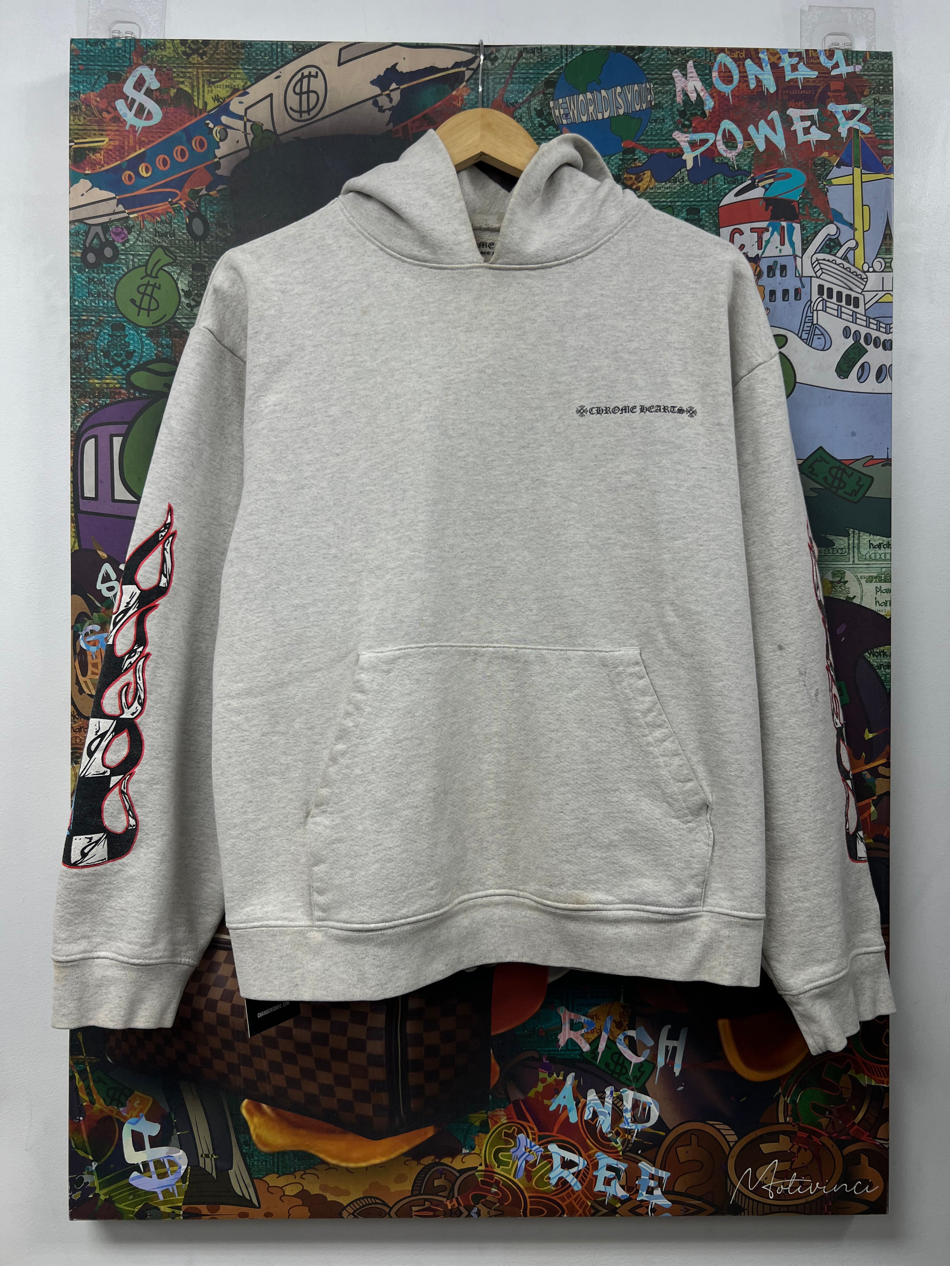 Chrome  Hearts Matty Boy Brain Grey Hoodie