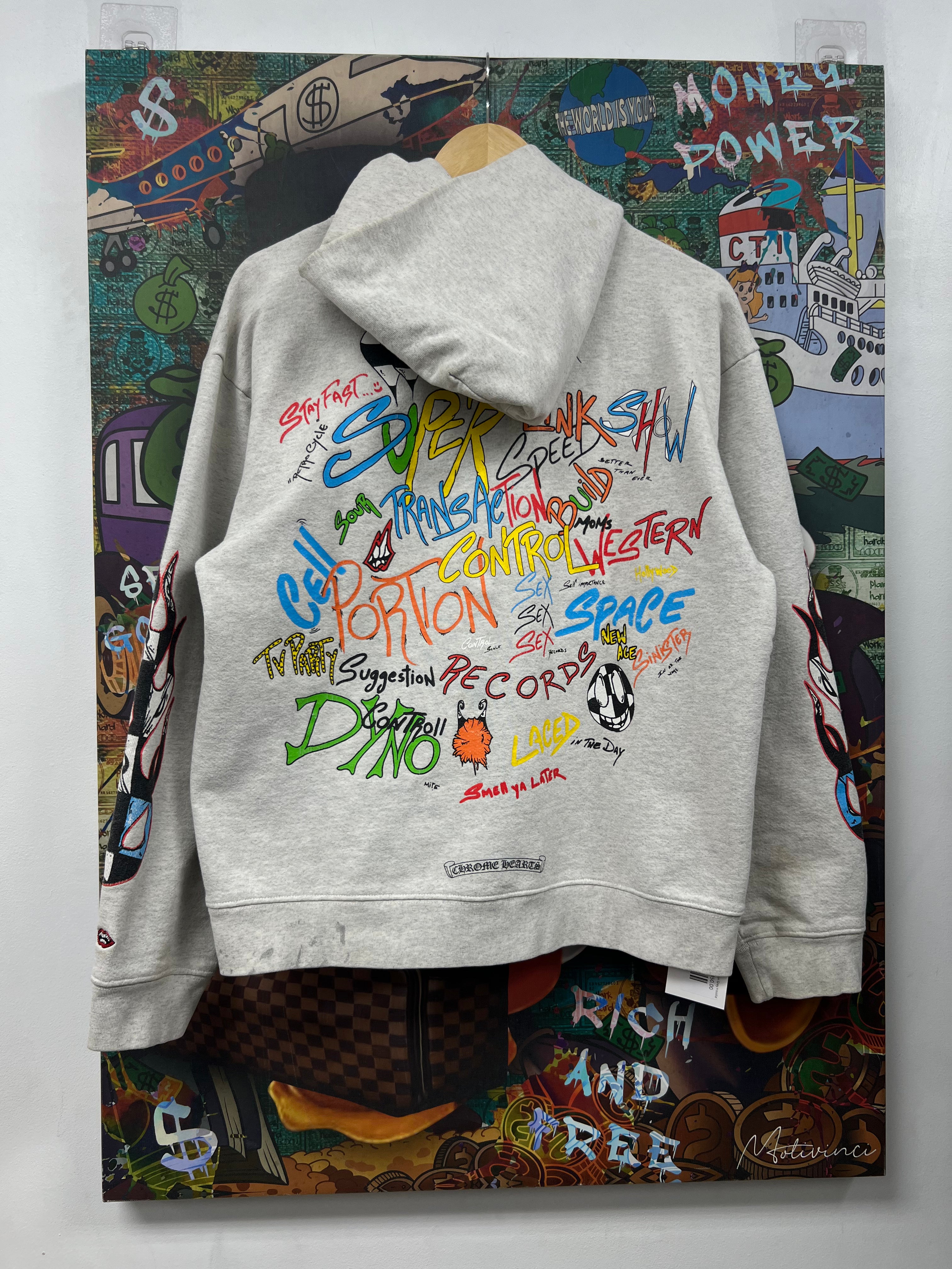 Chrome  Hearts Matty Boy Brain Grey Hoodie
