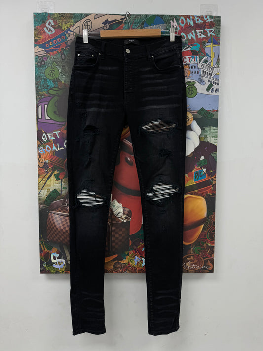 Amiri MX1 Black Marble Patch  Used 32 N/A