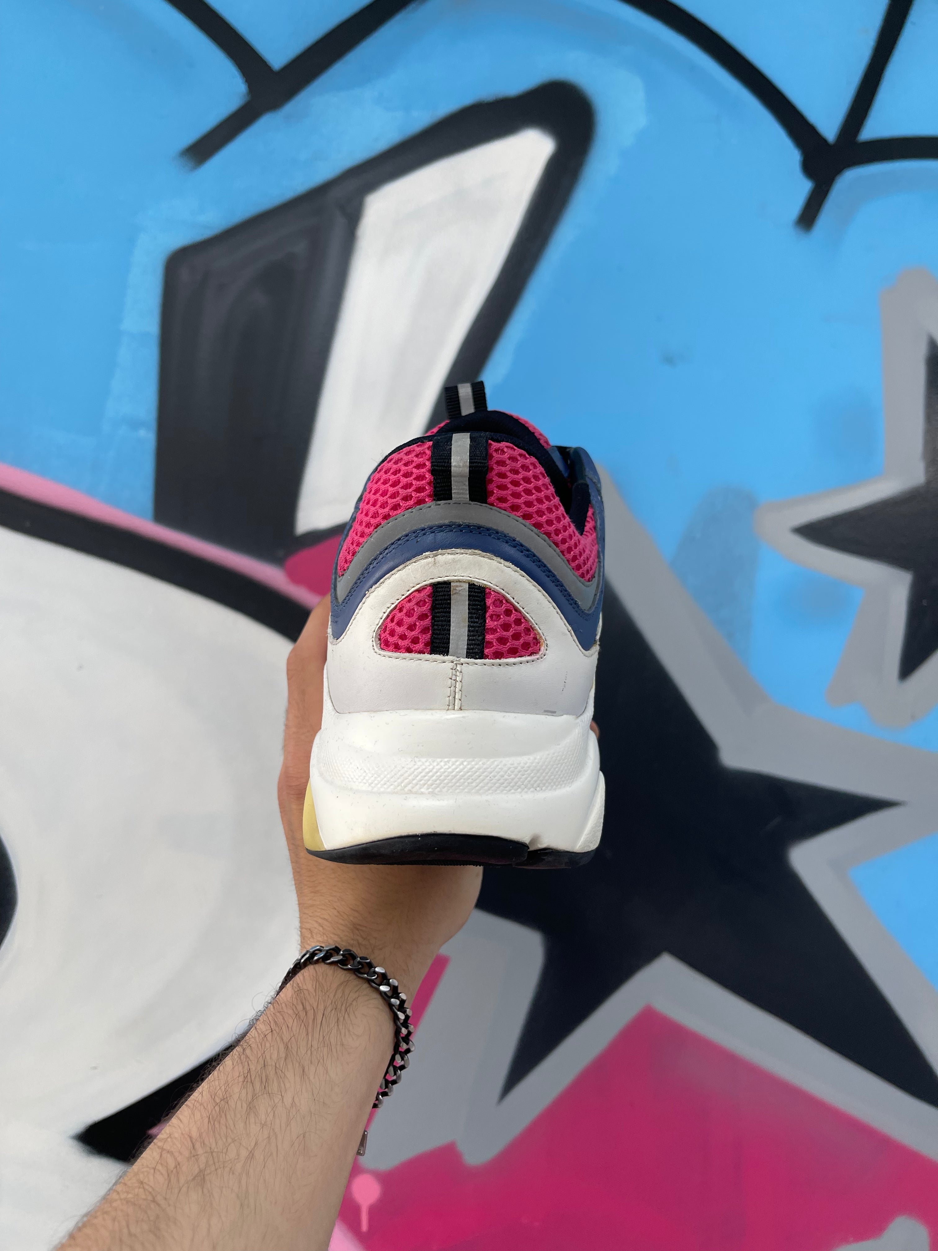 Dior Navy Pink B22 Homme Sneakers