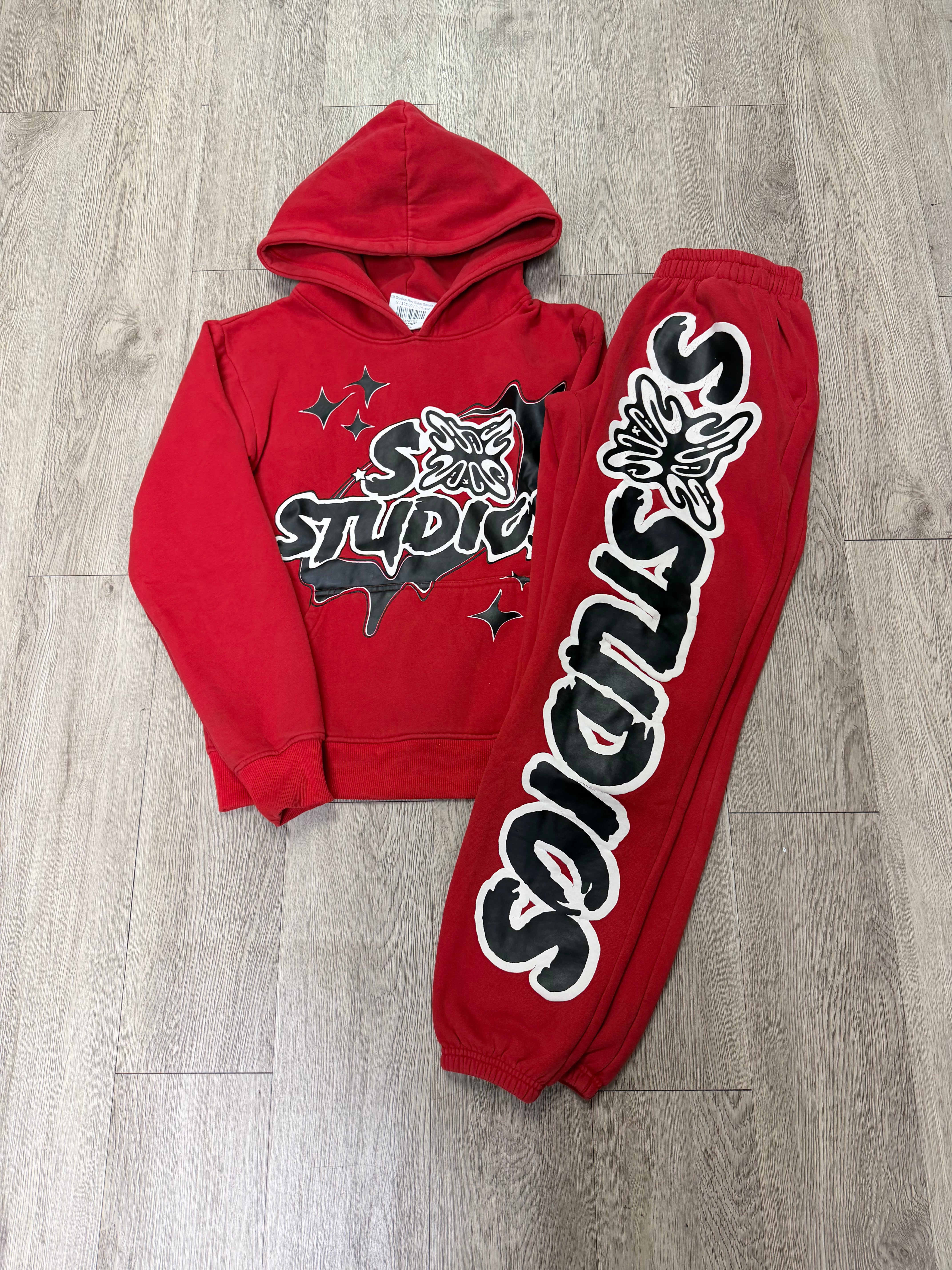 SB Studios Red Black Sweatsuit