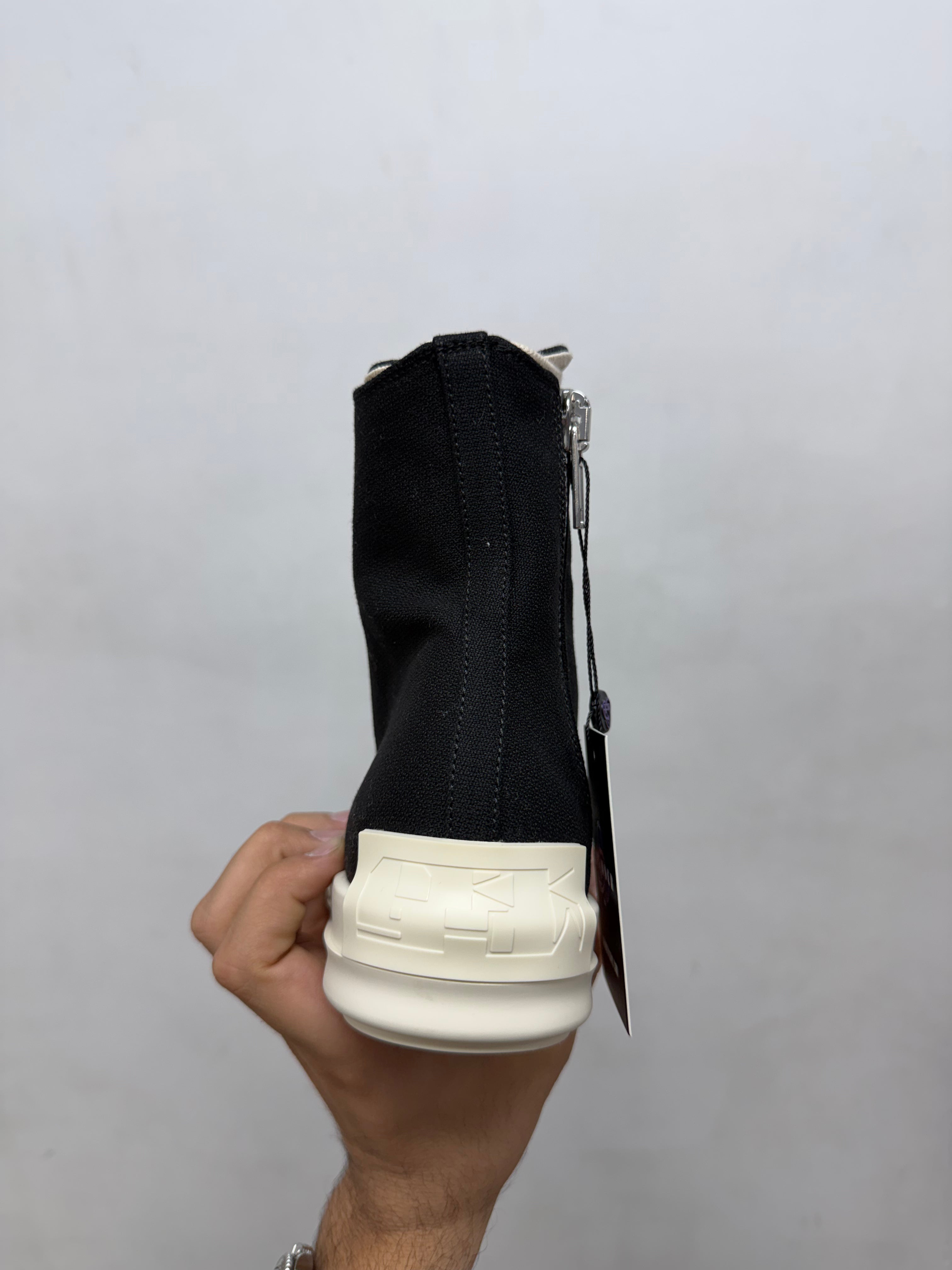 Rick Owens Black & Milk DRKSHDW Porterville Ramone High Sneakers