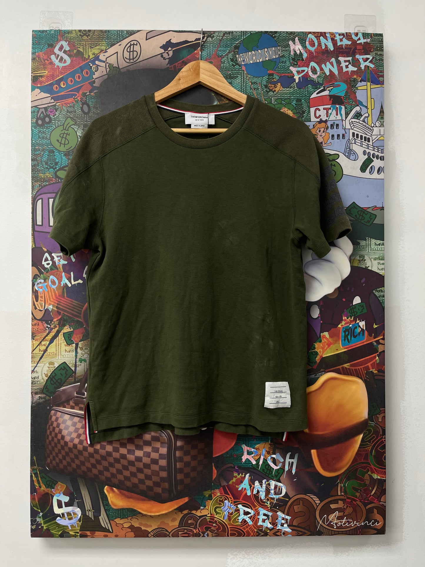 Thom Browne Tee Olive Used 1 (Small)