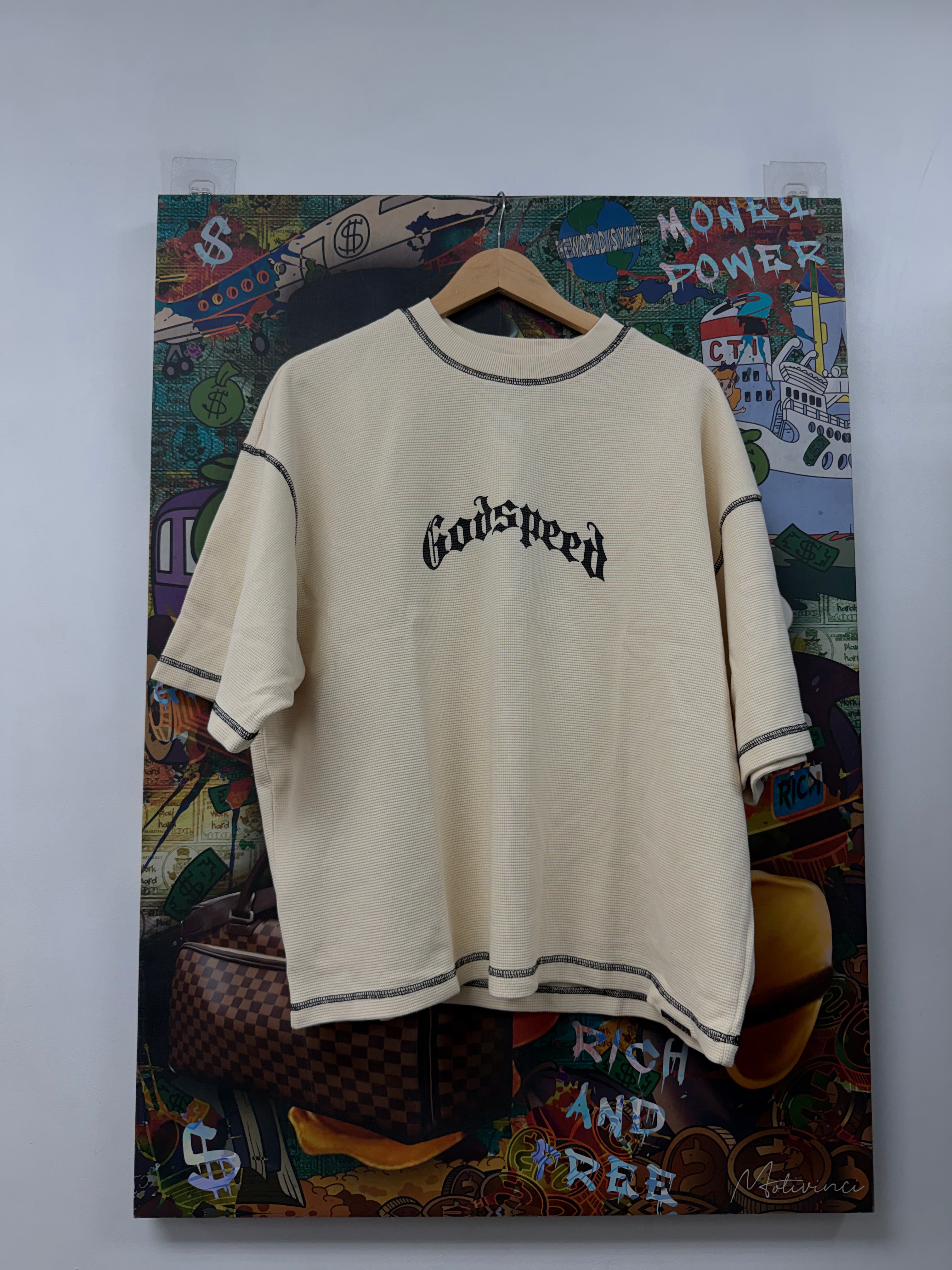 Godspeed Cream Outline Thermal Tee