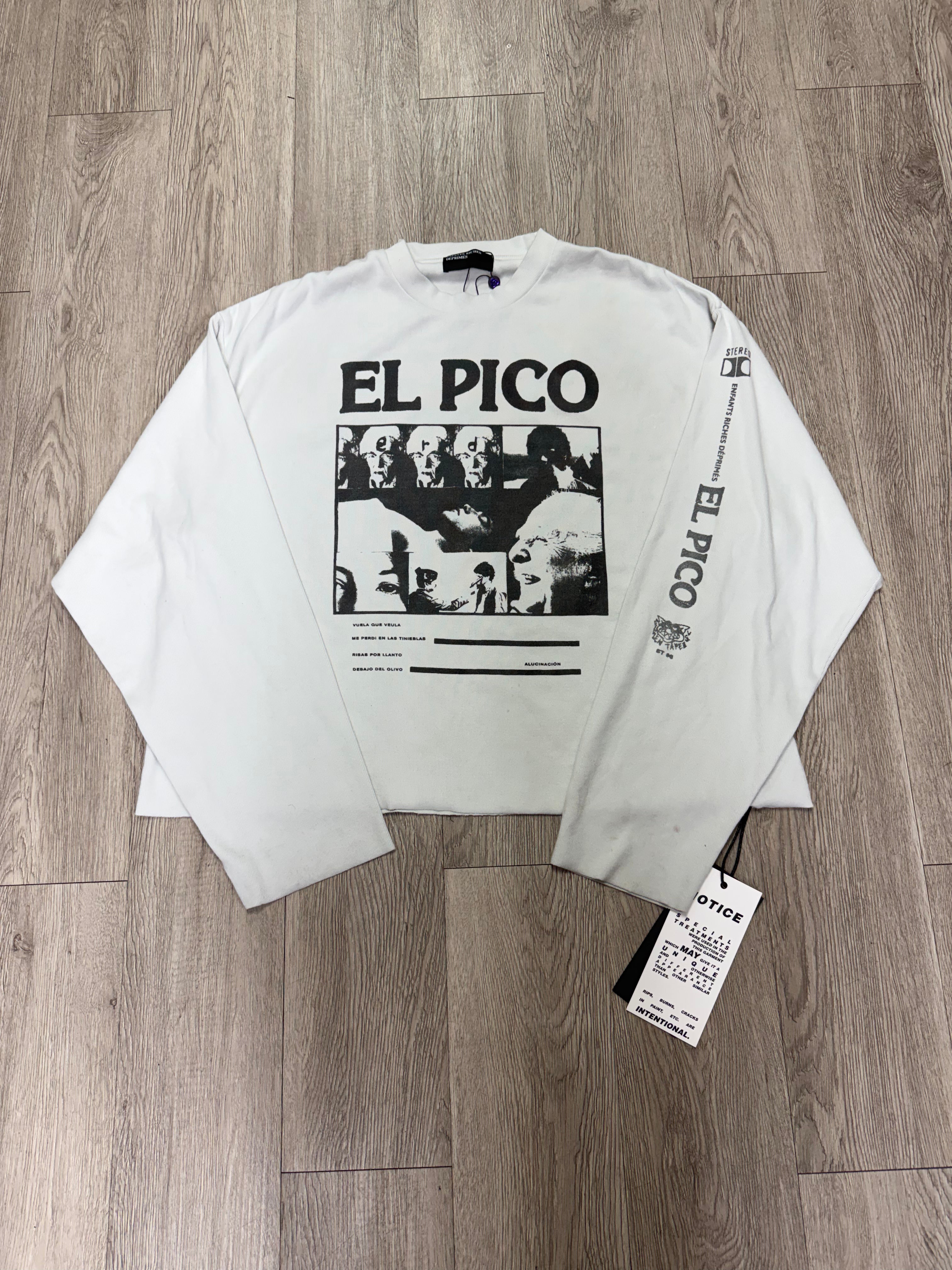 ENFANTS RICHES DÉPRIMÉS El Pico Rib Long White Black Thermal