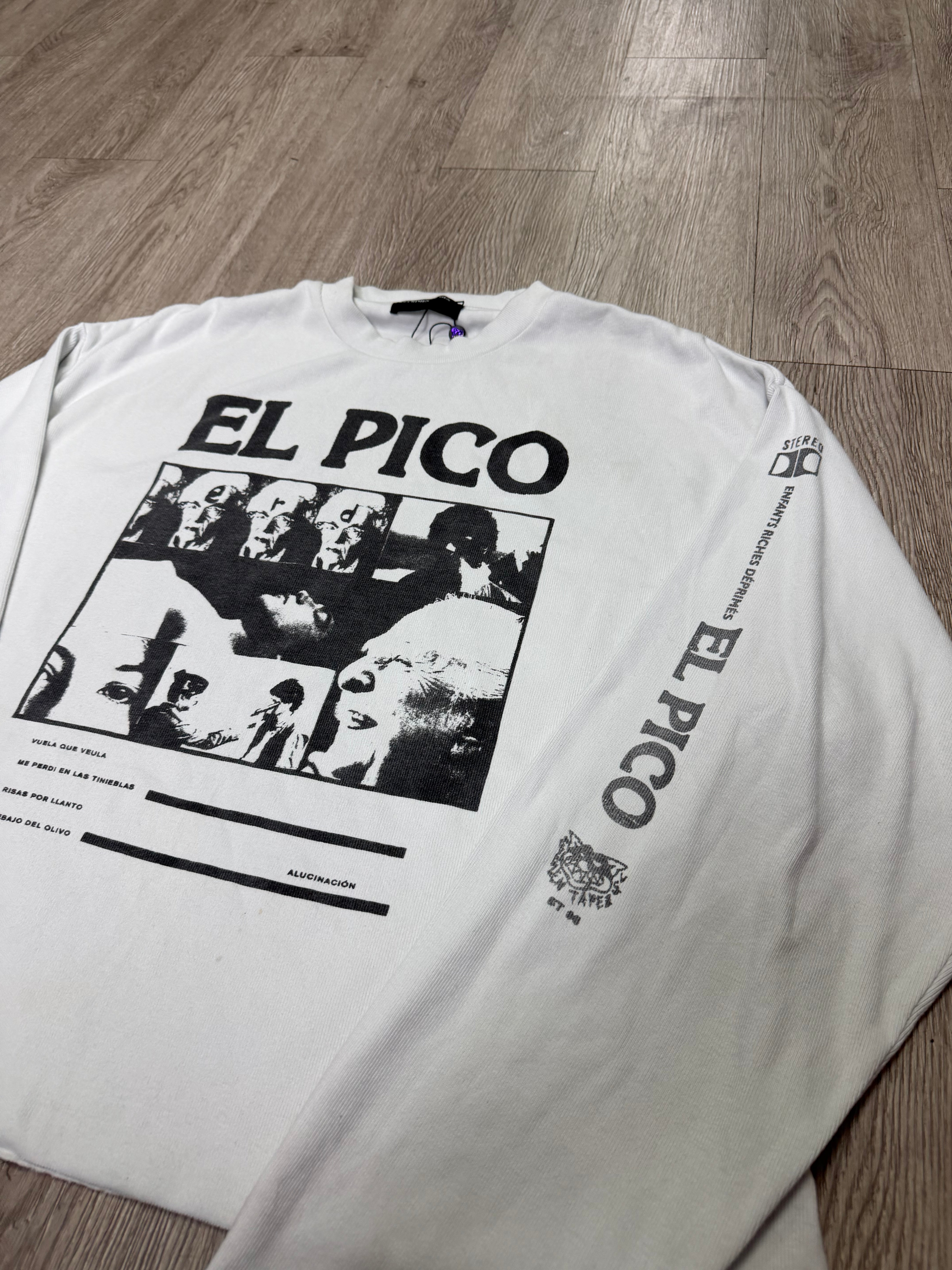 ENFANTS RICHES DÉPRIMÉS El Pico Rib Long White Black Thermal