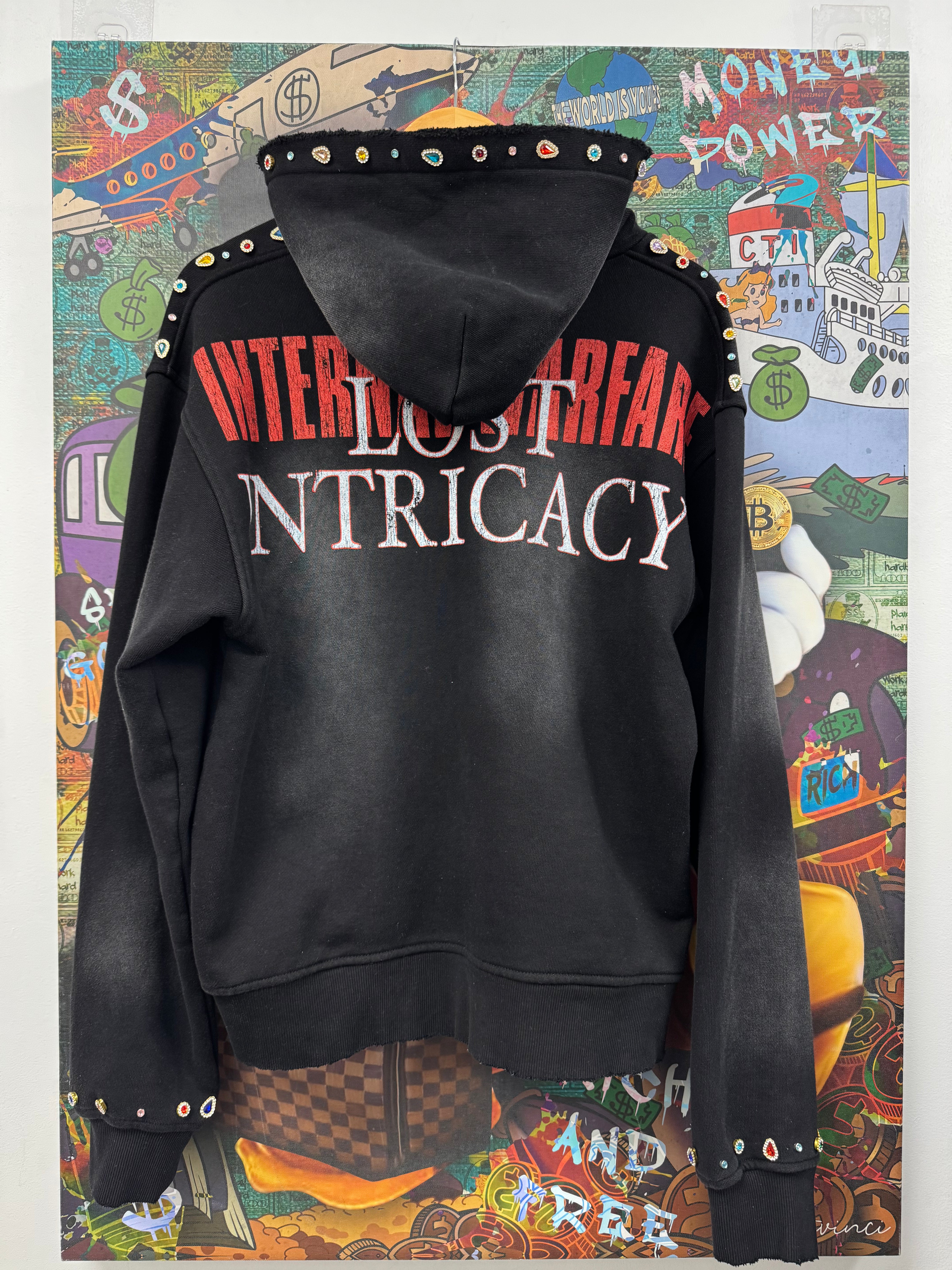 Lost Intricacy Black Paper Magazine Zip Up