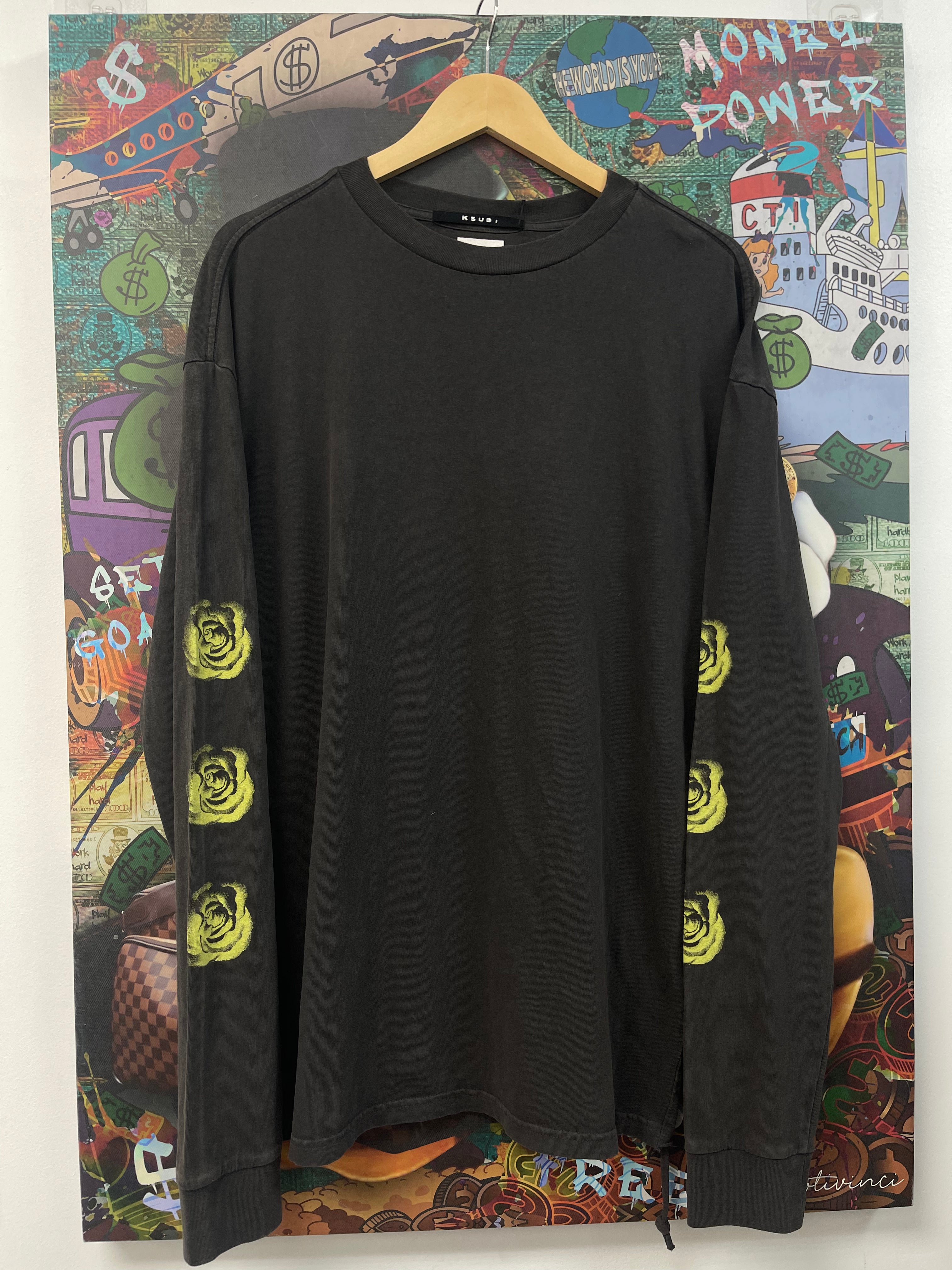 Ksubi Brown Yellow Rose Long Sleeve