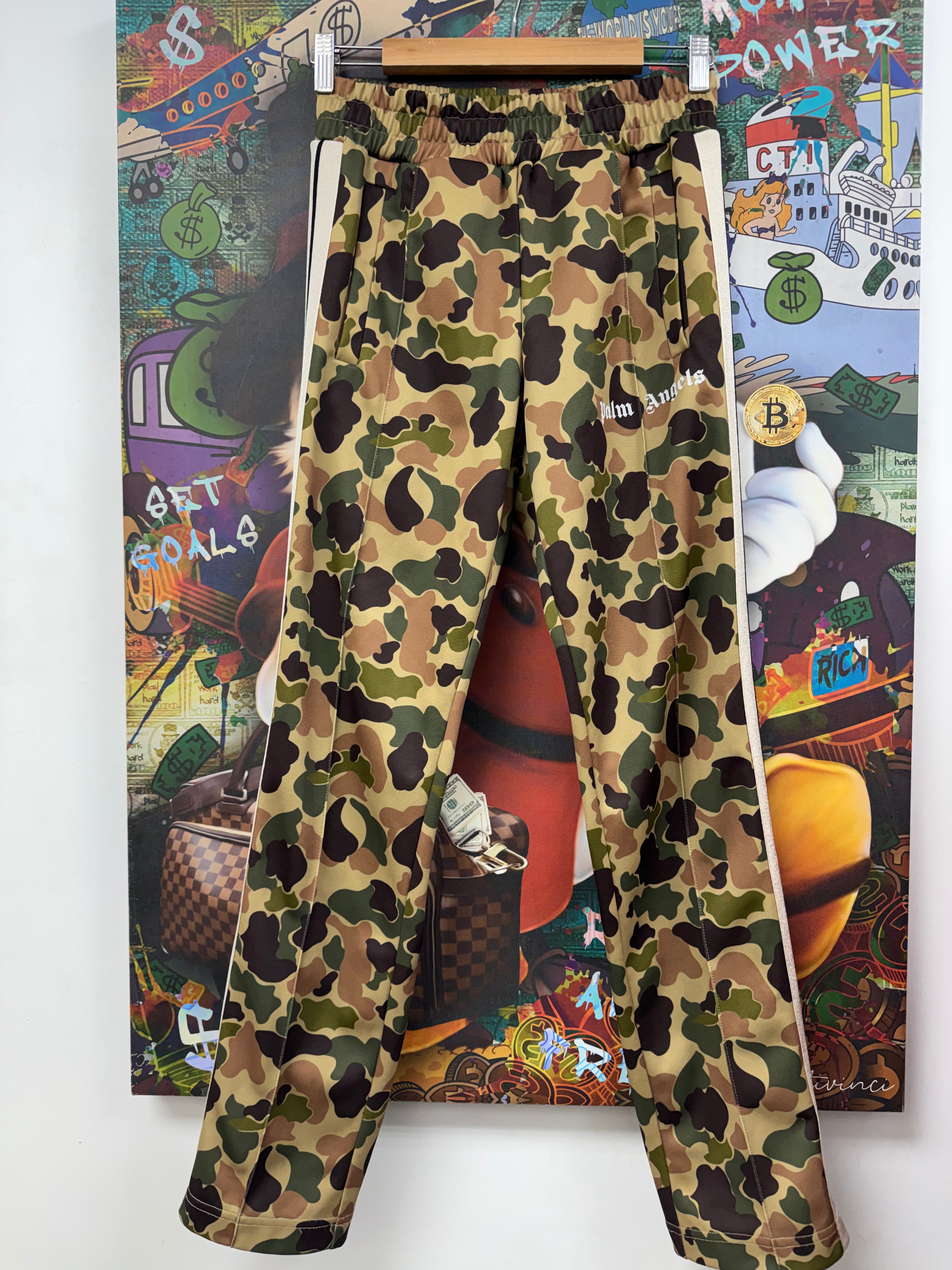 Palm Angels Camo Striped Track Pants