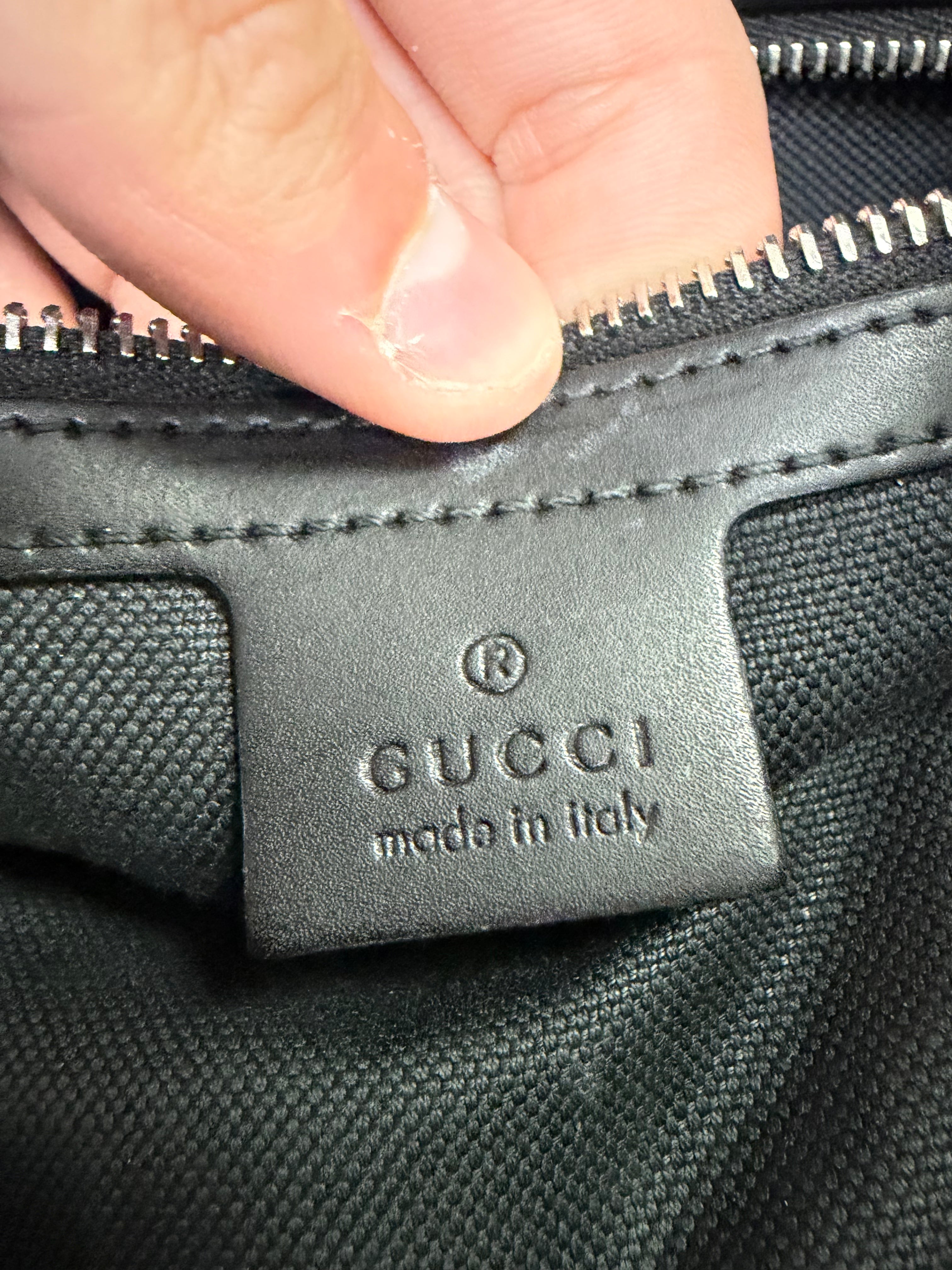 Gucci Black Monogram Bag