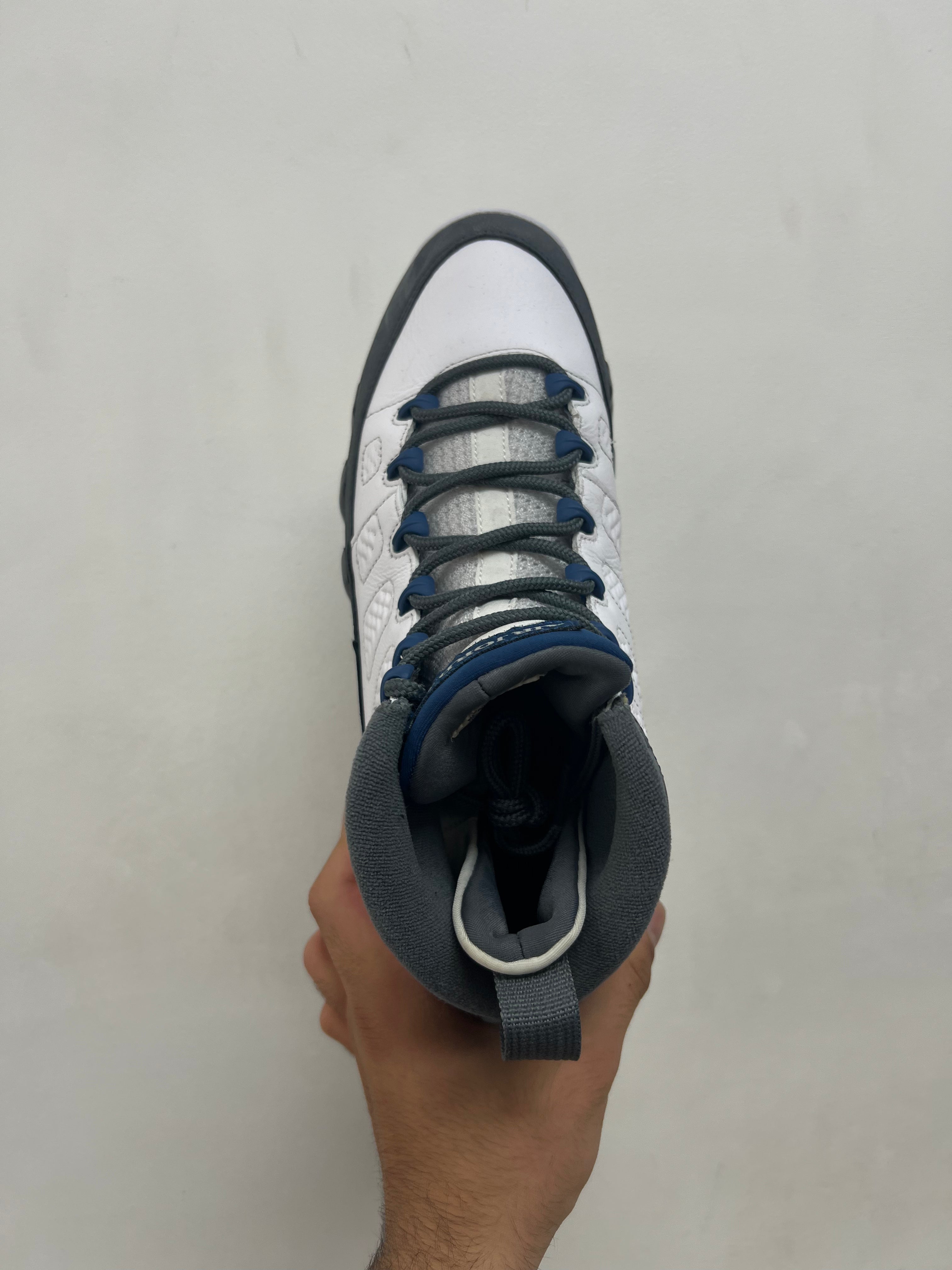 Jordan 9 Flint Grey French Blue Sneakers