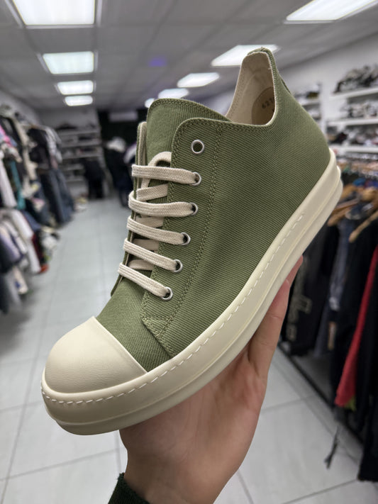 Rick Owens DRKSHDWS Green Porterville Low New 41.5 With Box