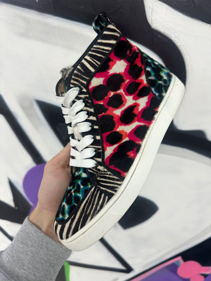 Christian Louboutin High Top Multi  Used 37.5 With Box