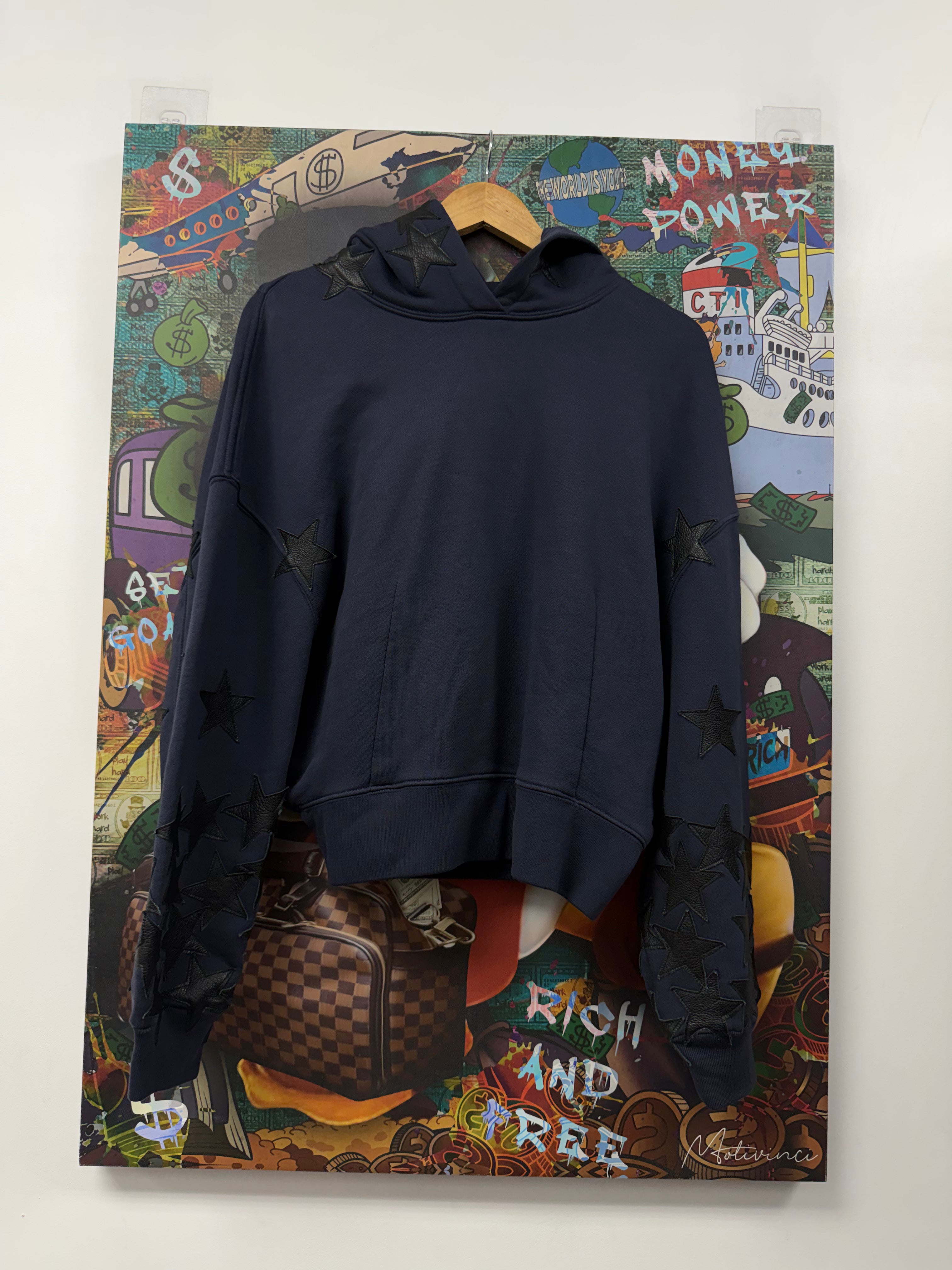 Amiri Navy Chemist Star Hoodie (Women's)