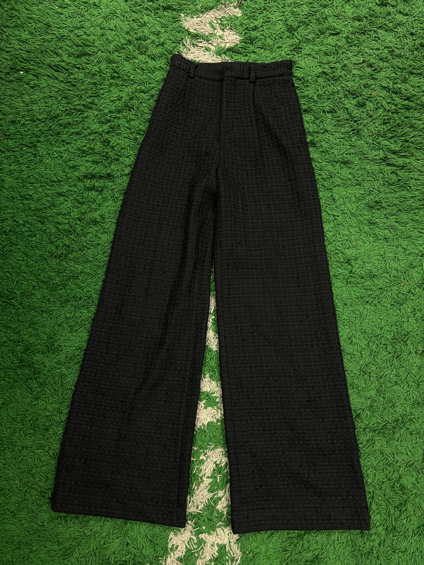 Amiri Flare Suit Pants Navy Knitted 40 (Small) Used